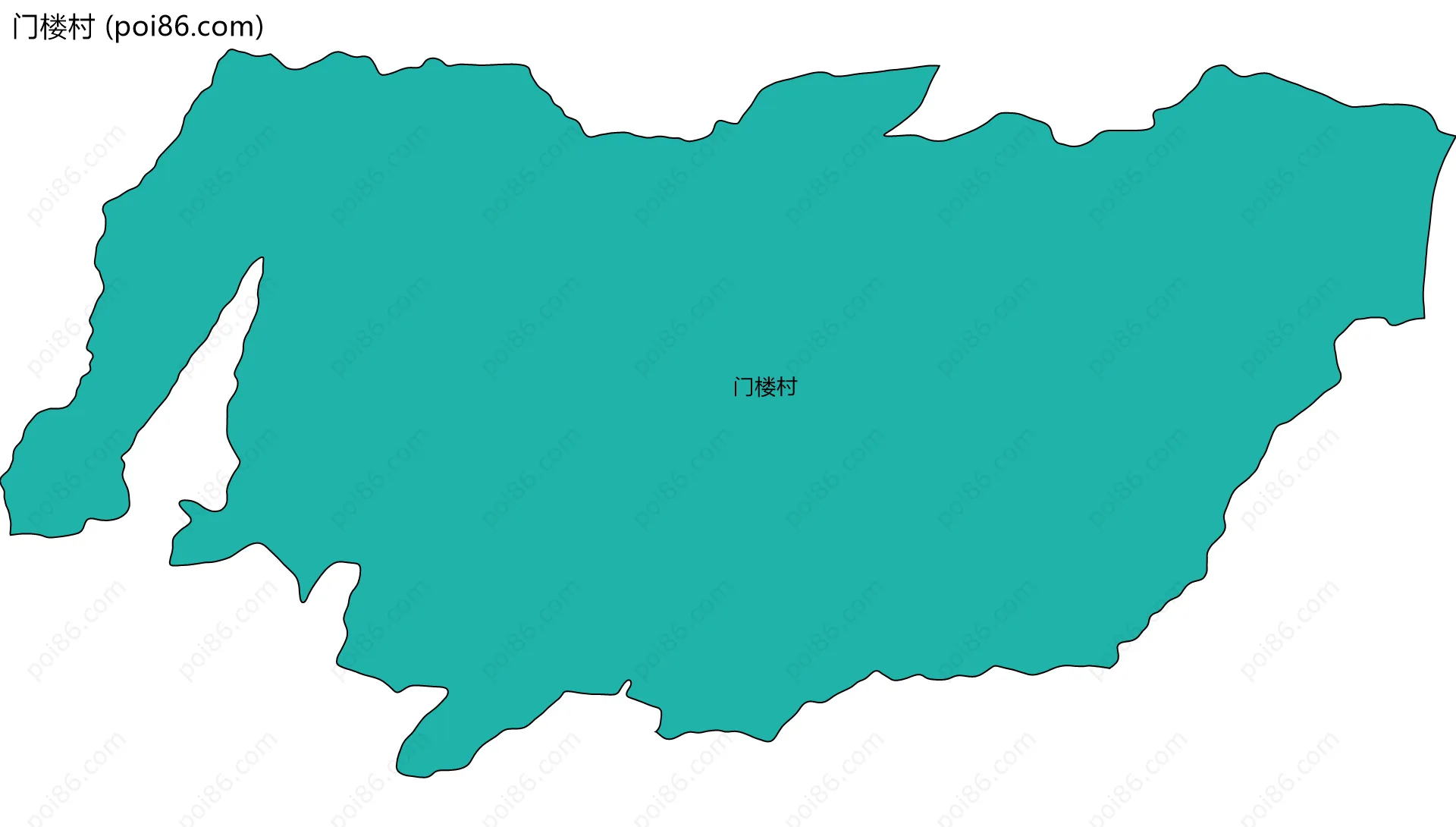 门楼村边界地图