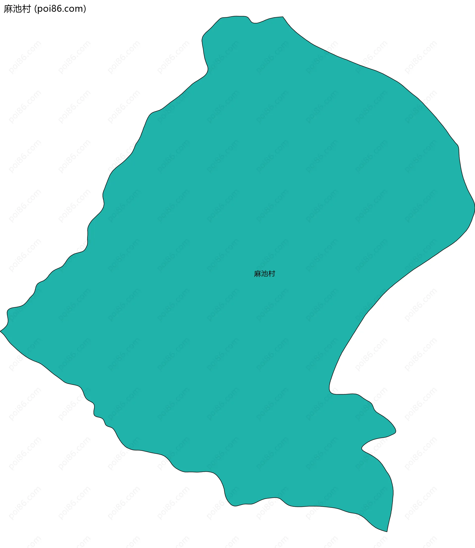 麻池村边界地图