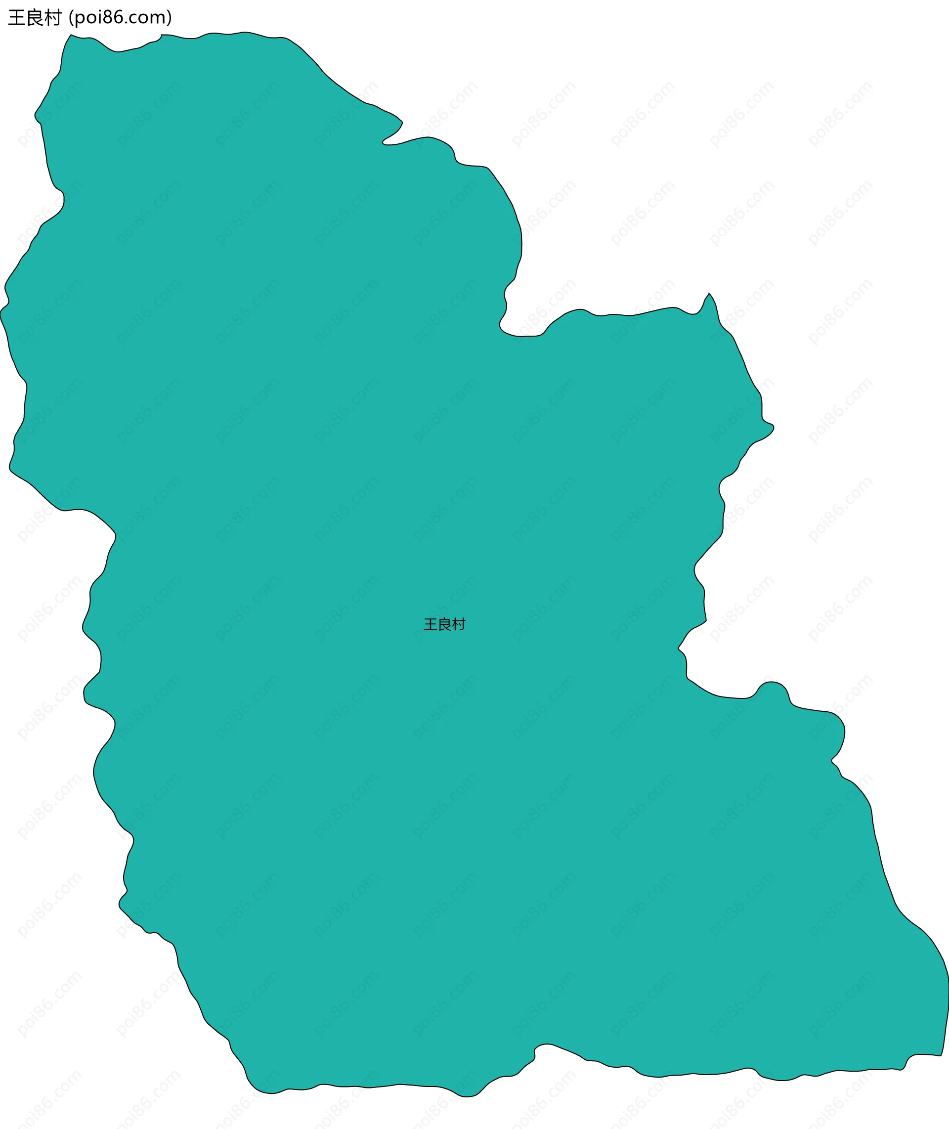 王良村边界地图