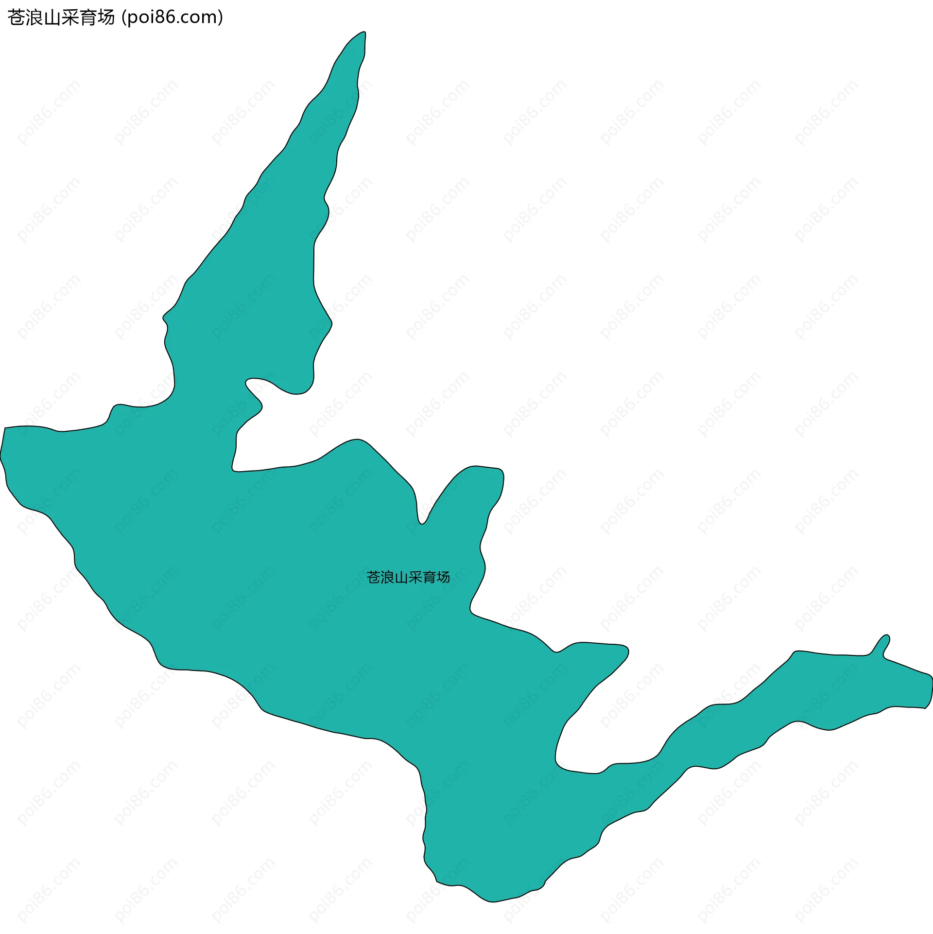 苍浪山采育场边界地图