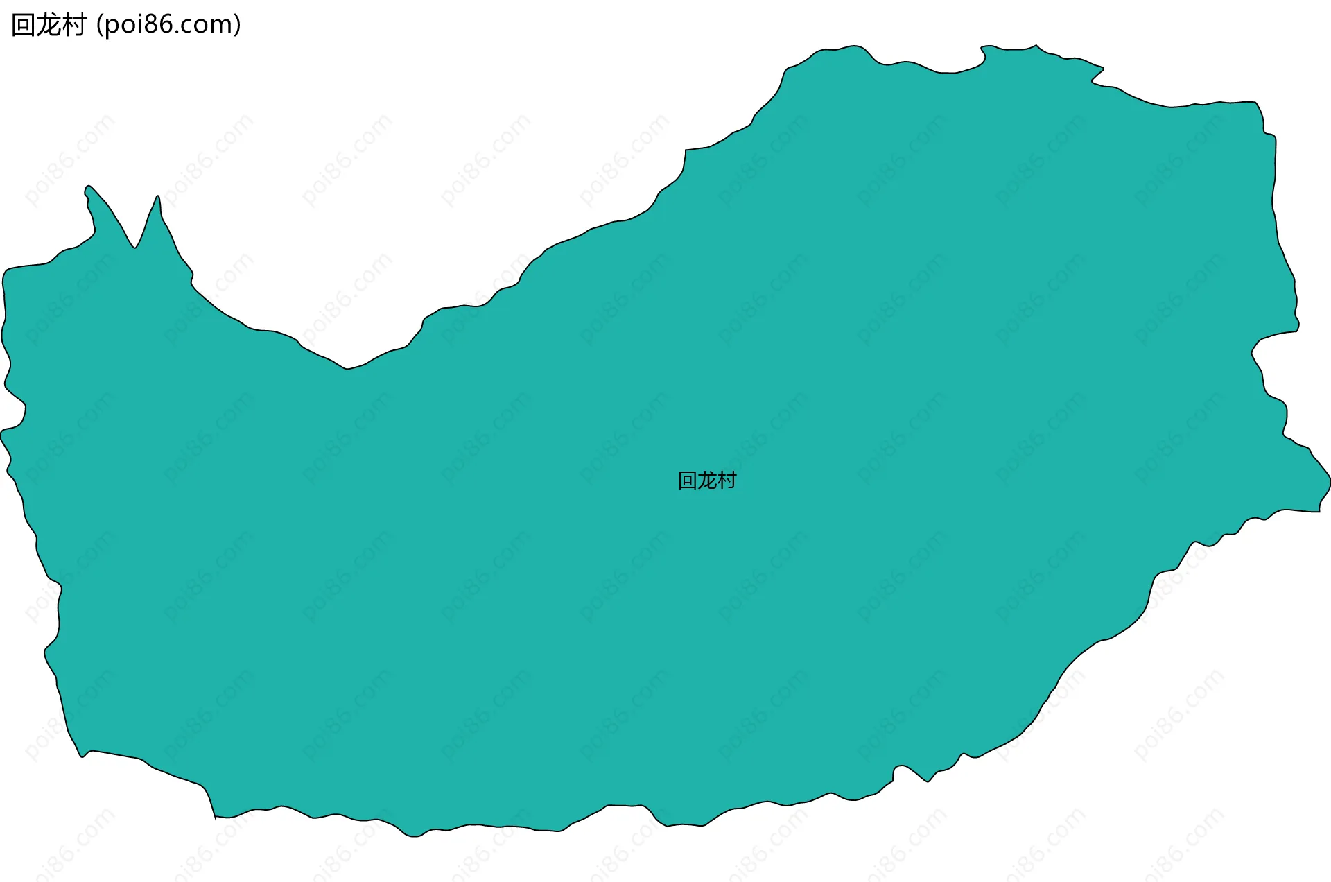 回龙村边界地图