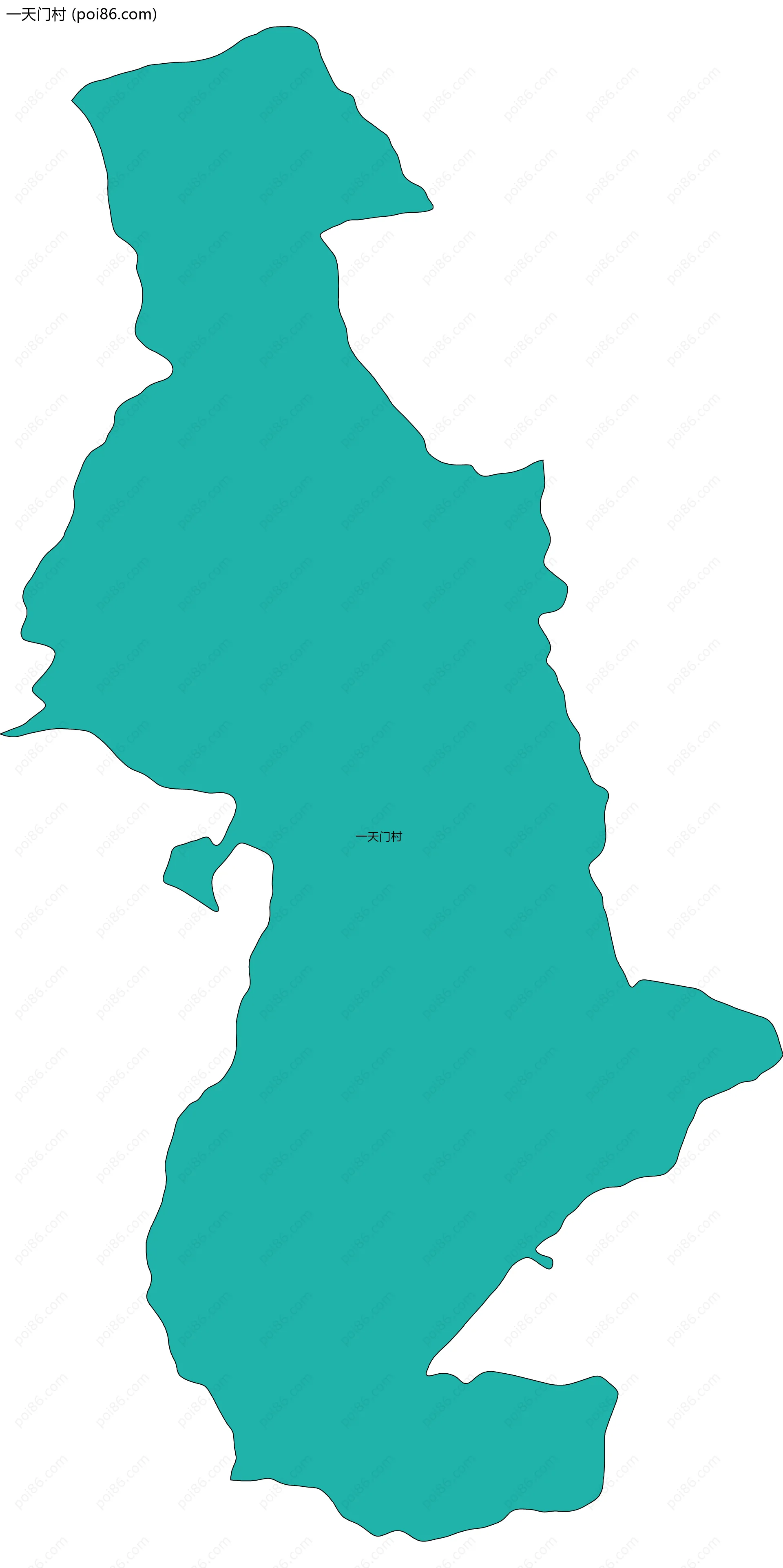 一天门村边界地图
