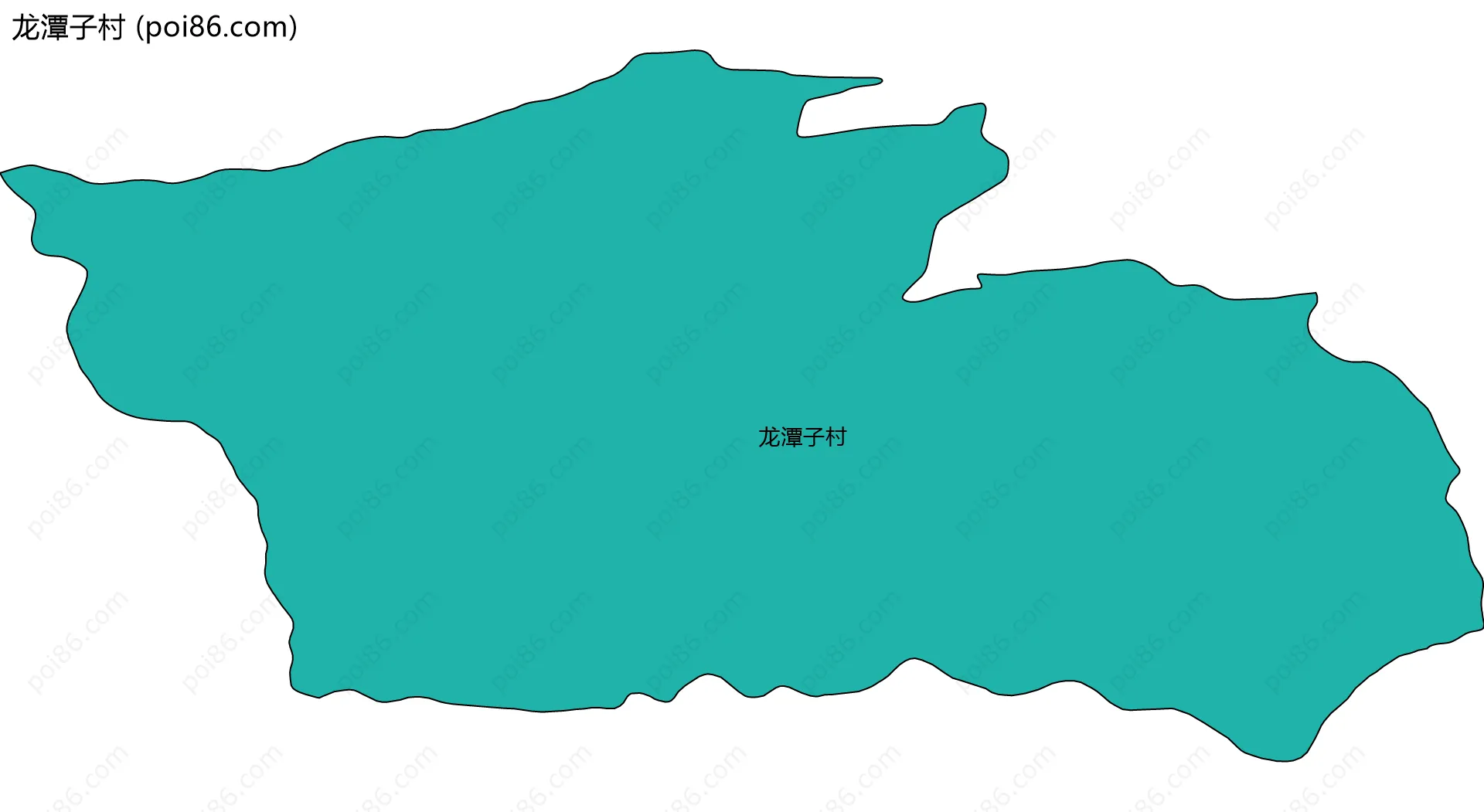 龙潭子村边界地图