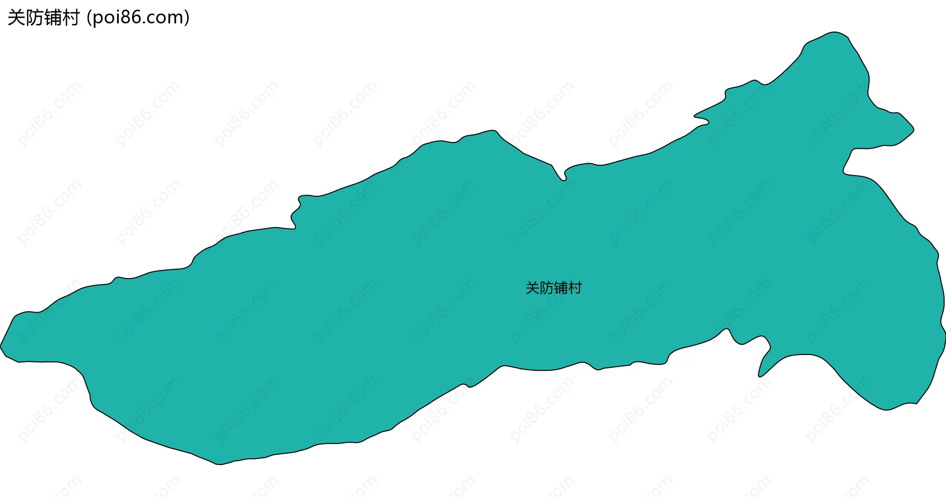 关防铺村边界地图