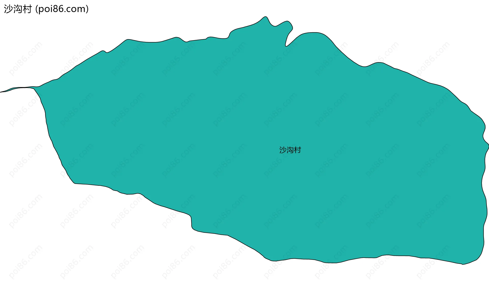 沙沟村边界地图