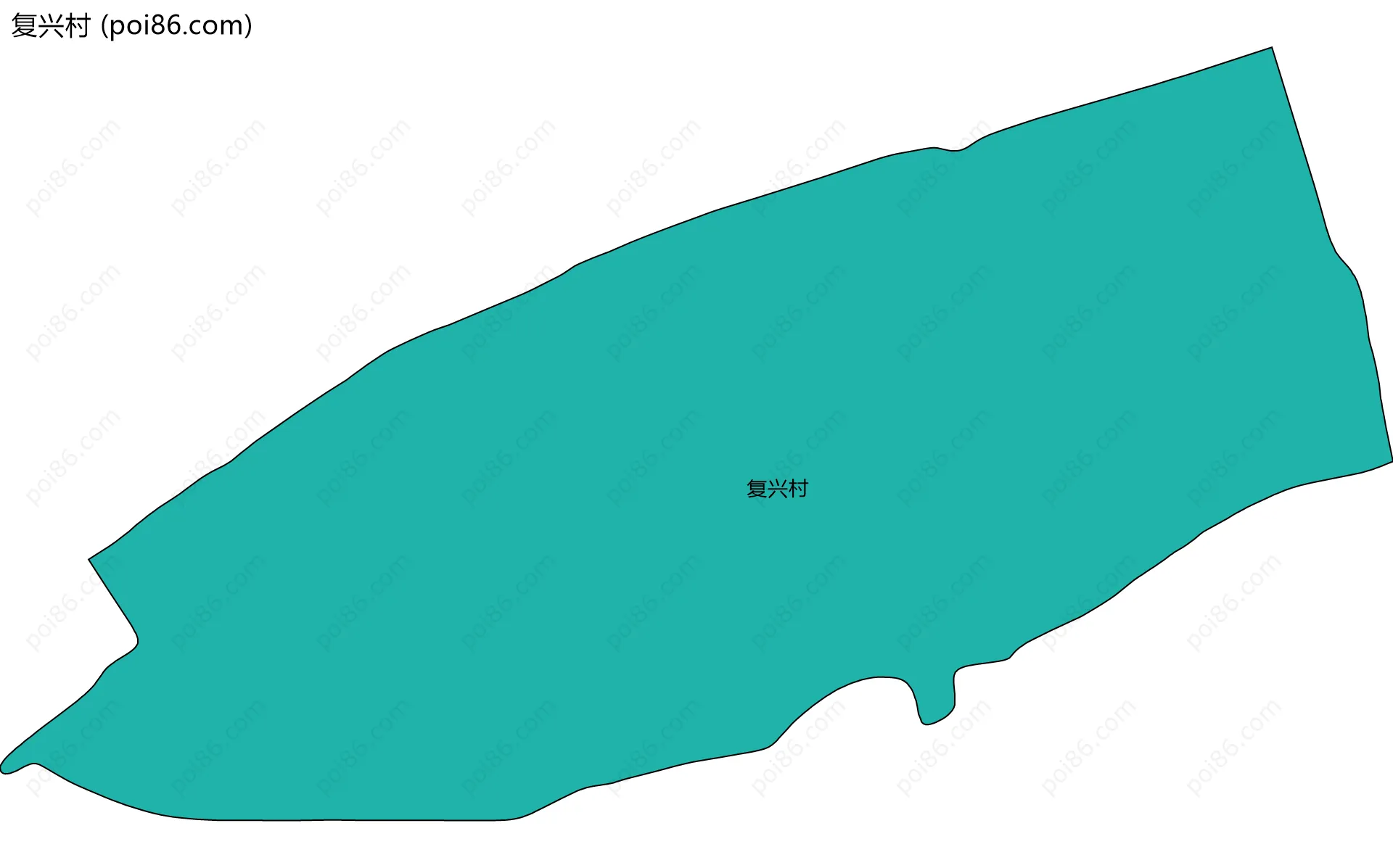 复兴村边界地图