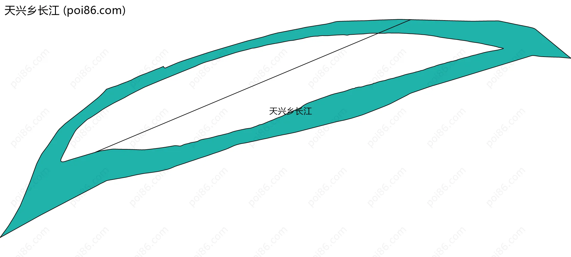 天兴乡长江边界地图