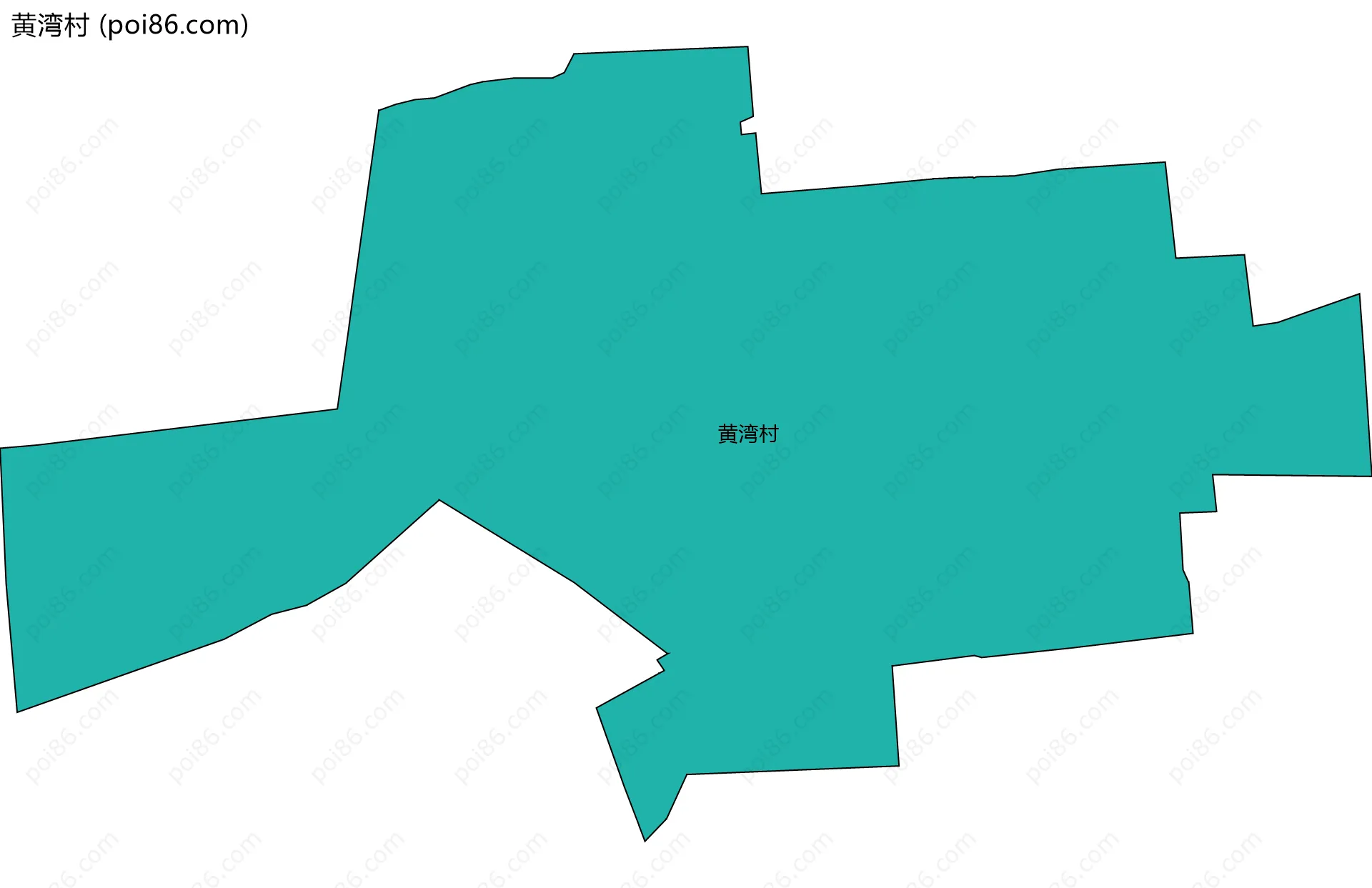 黄湾村边界地图