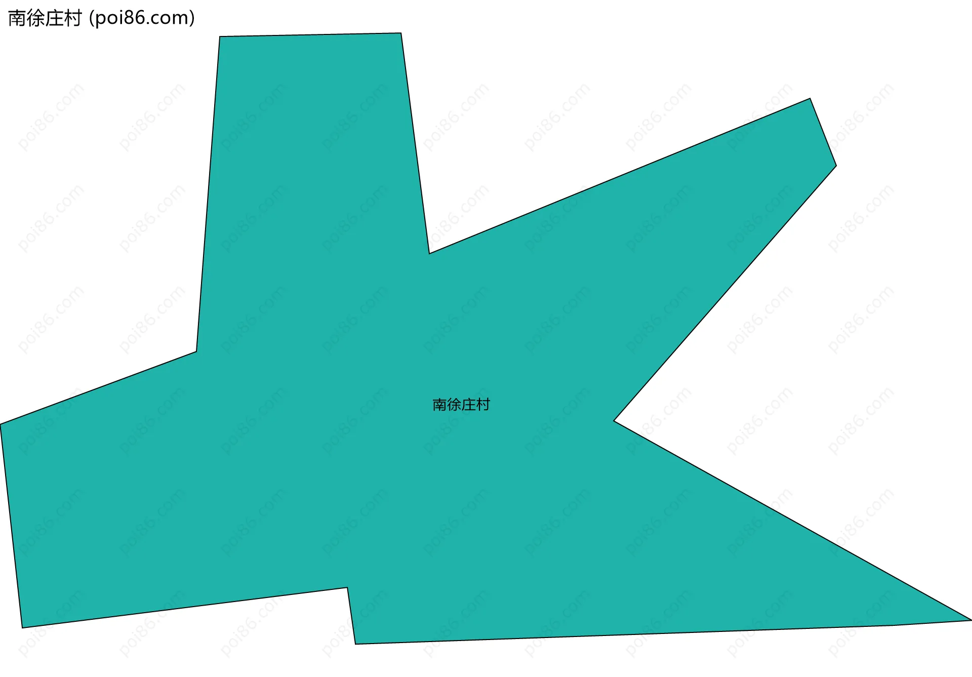南徐庄村边界地图