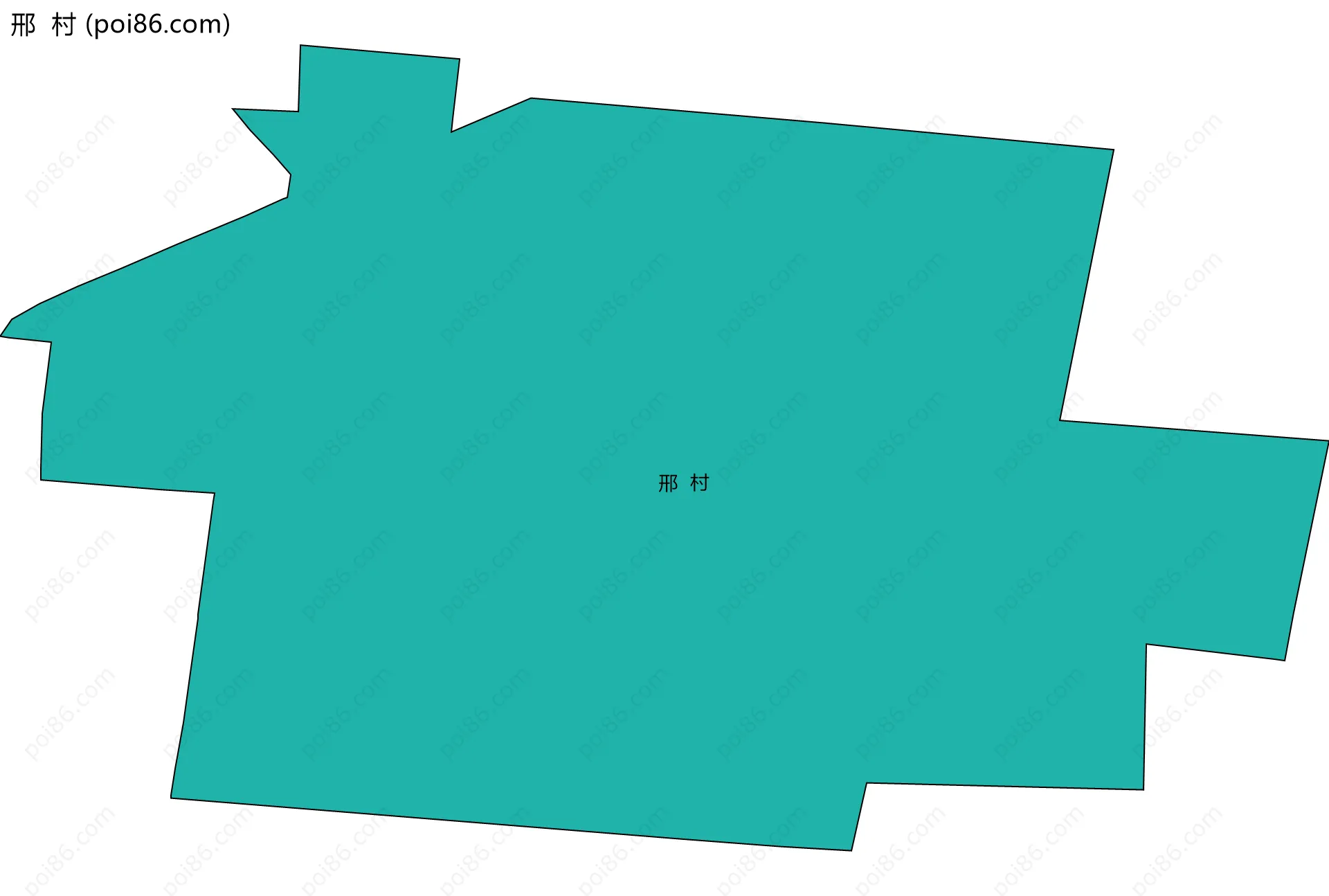 邢  村边界地图