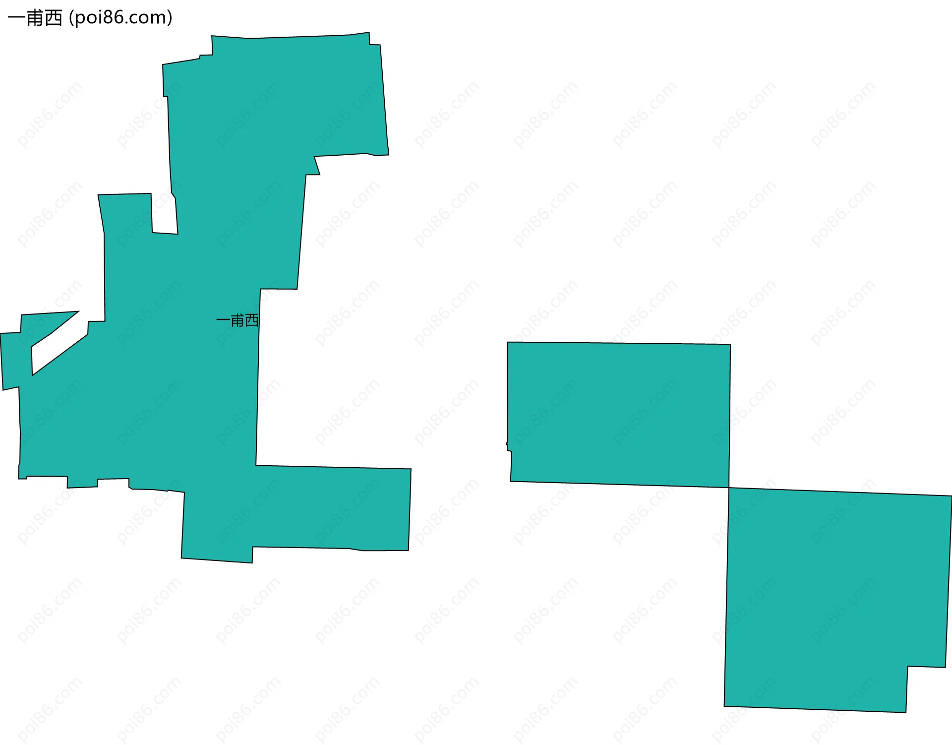 一甫西边界地图