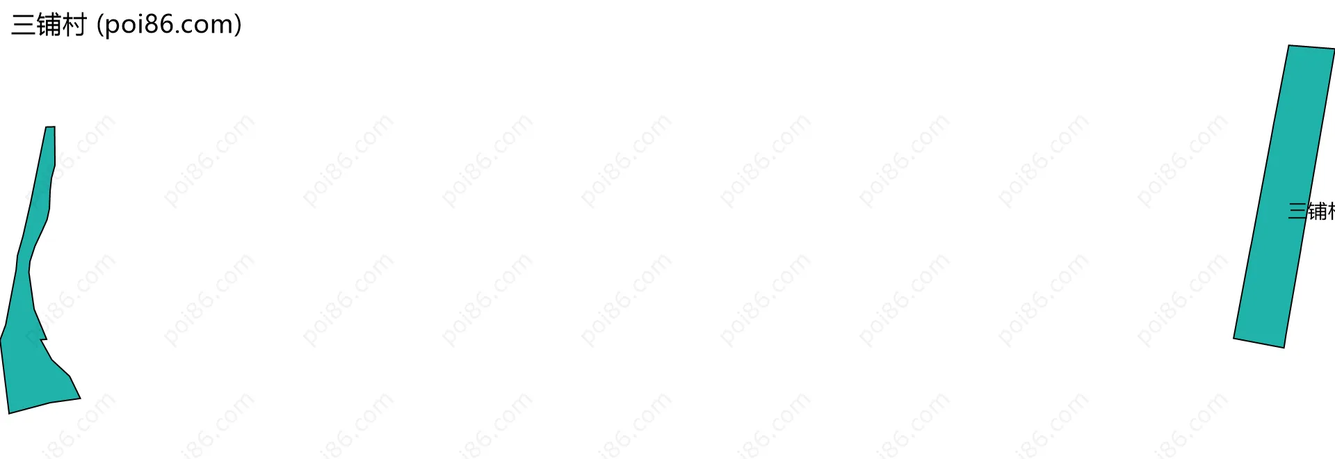 三铺村边界地图