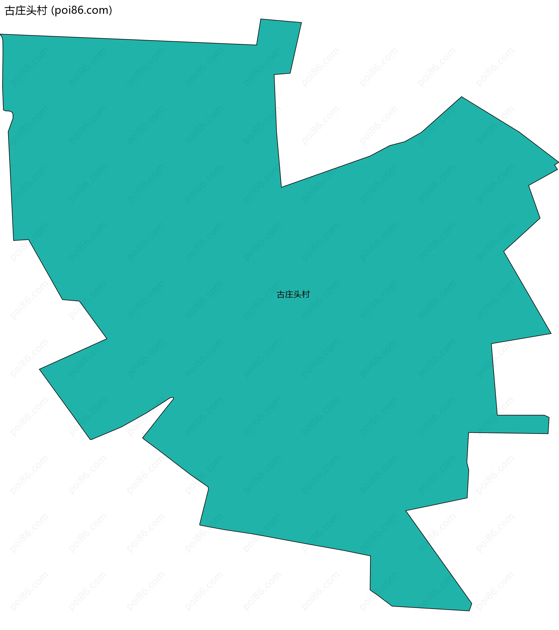 古庄头村边界地图