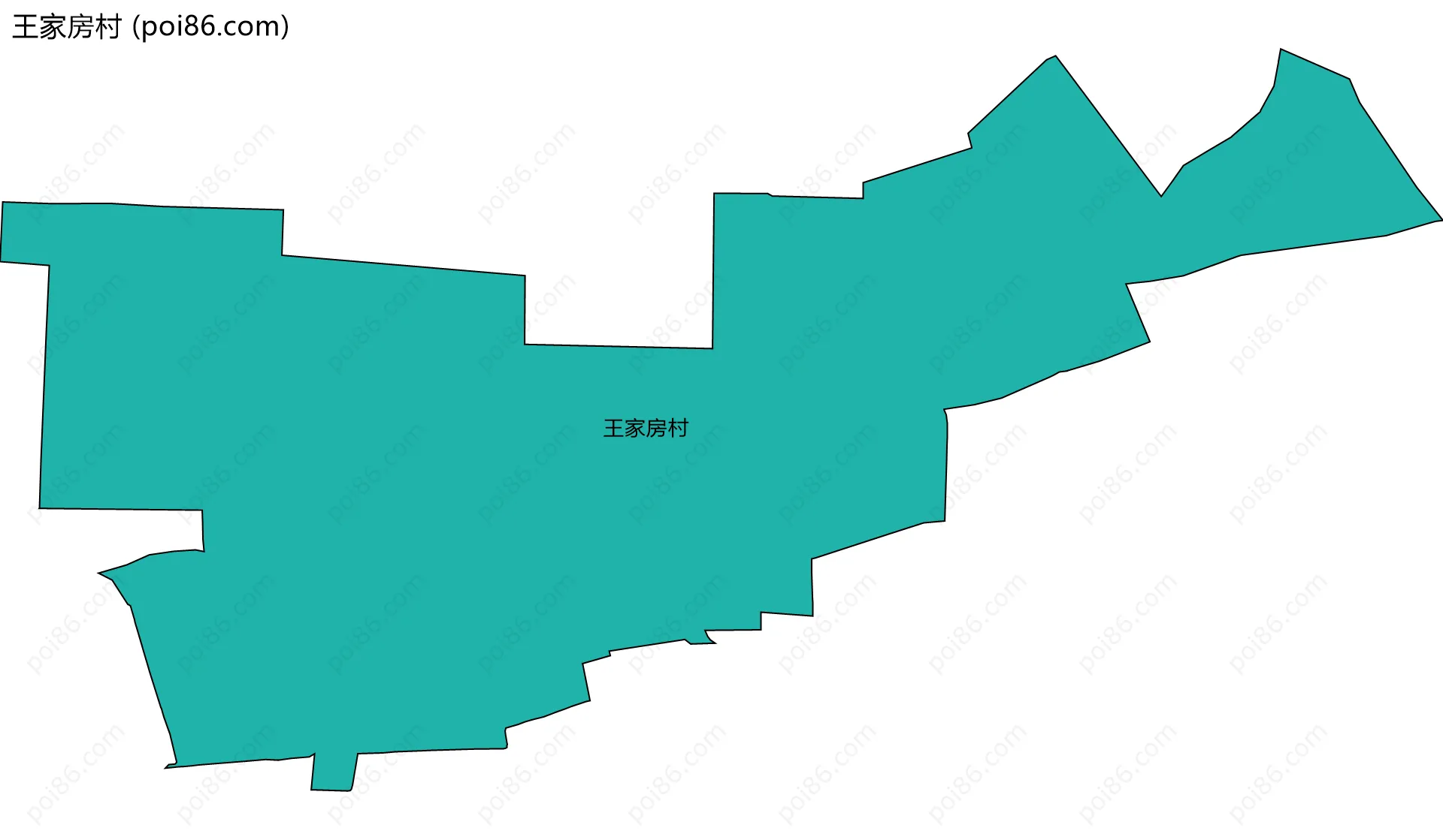 王家房村边界地图