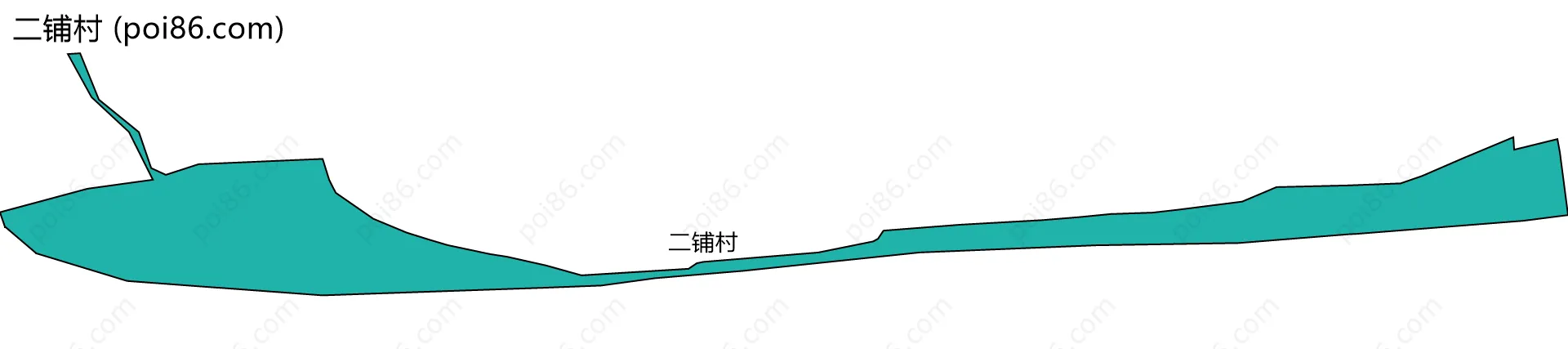 二铺村边界地图