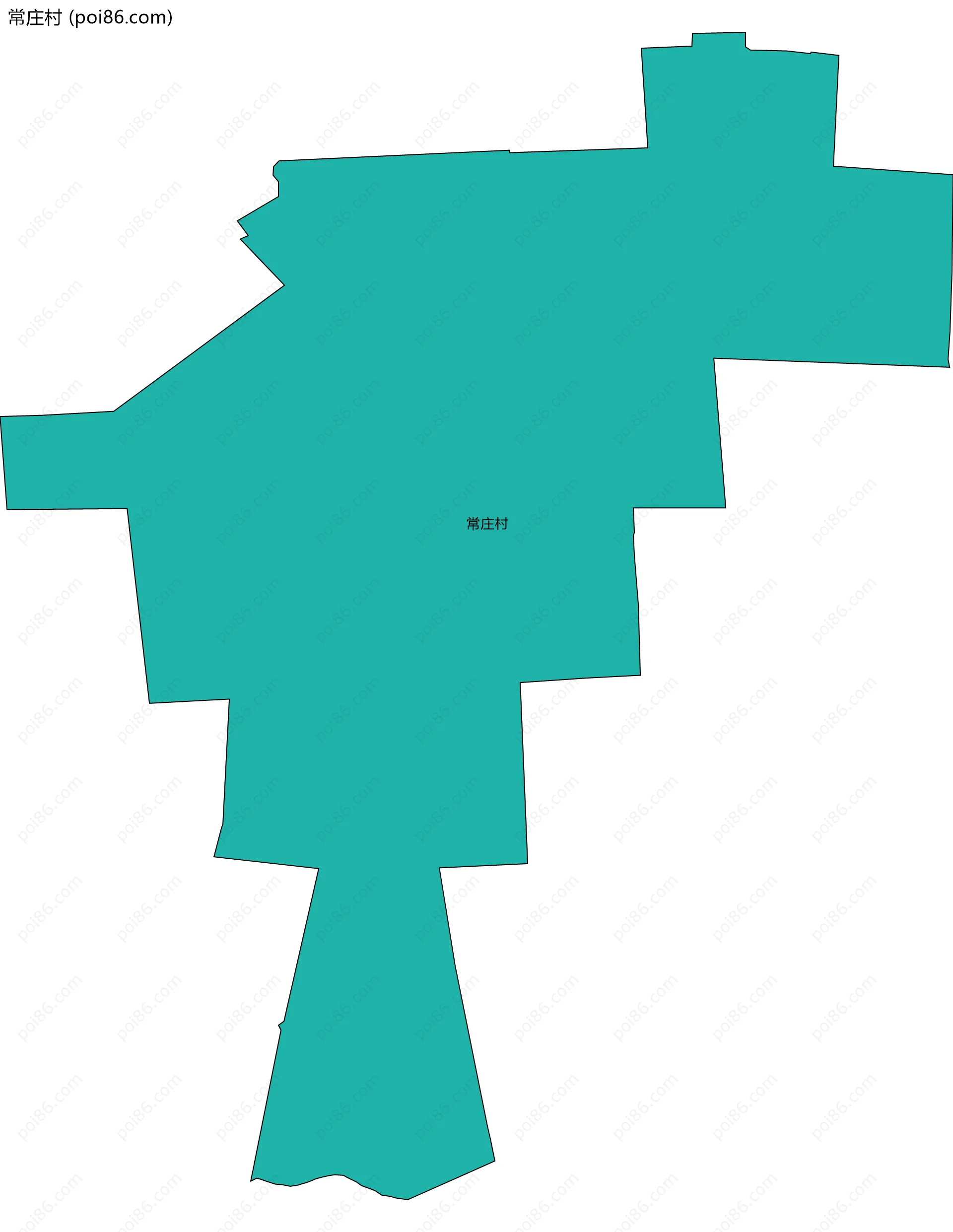 常庄村边界地图