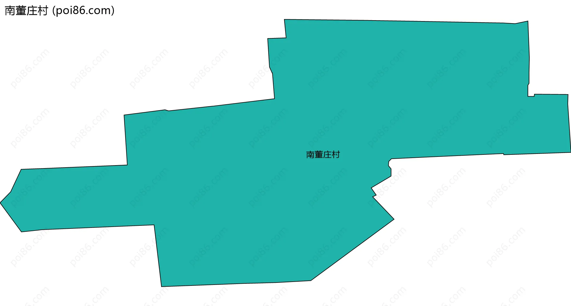 南董庄村边界地图