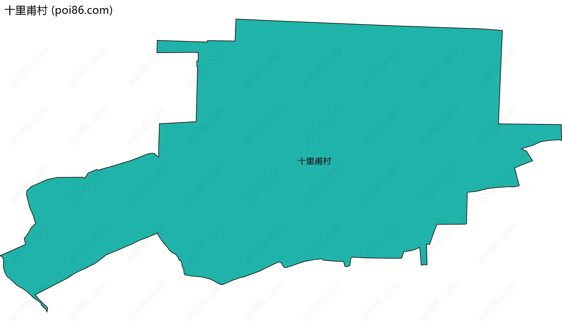 十里甫村边界地图
