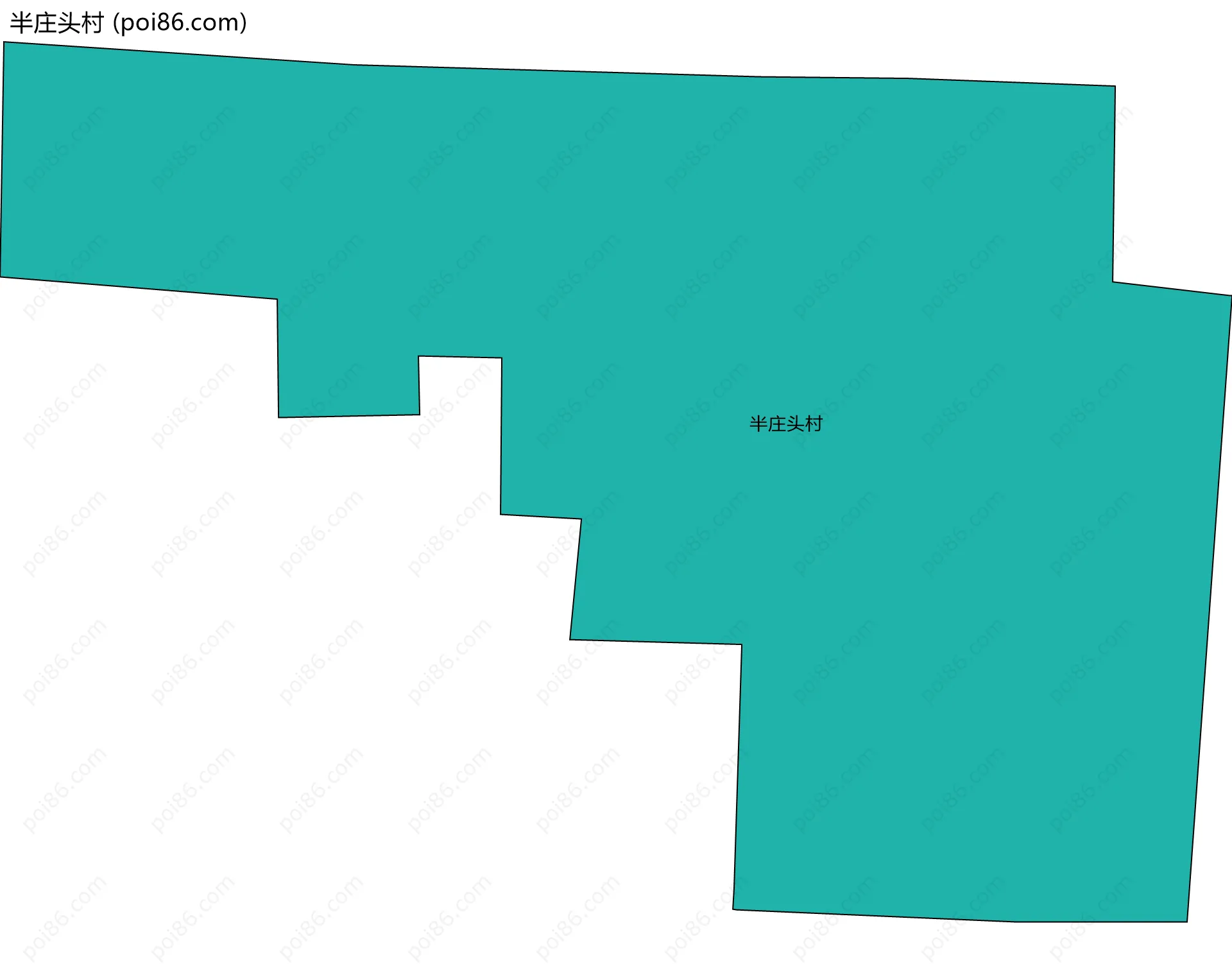 半庄头村边界地图