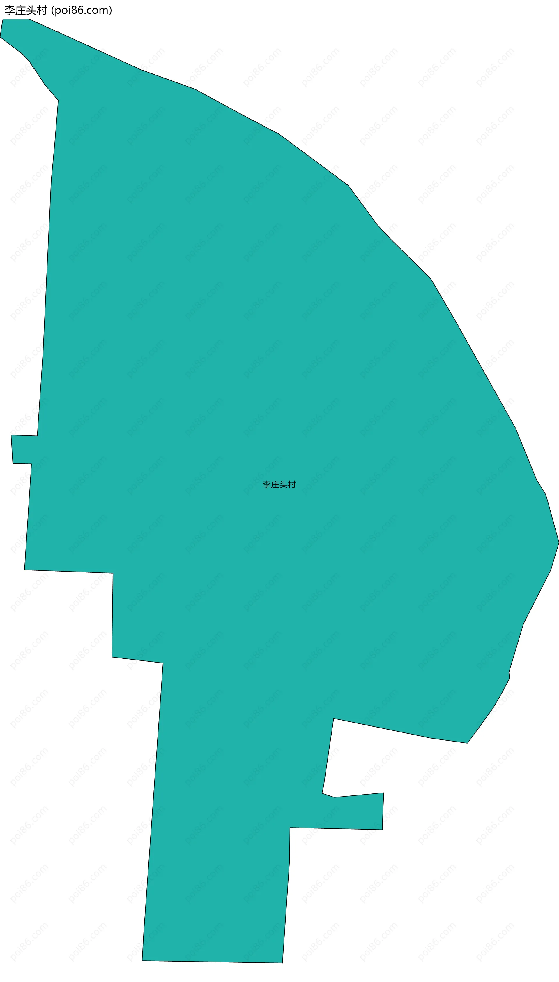李庄头村边界地图