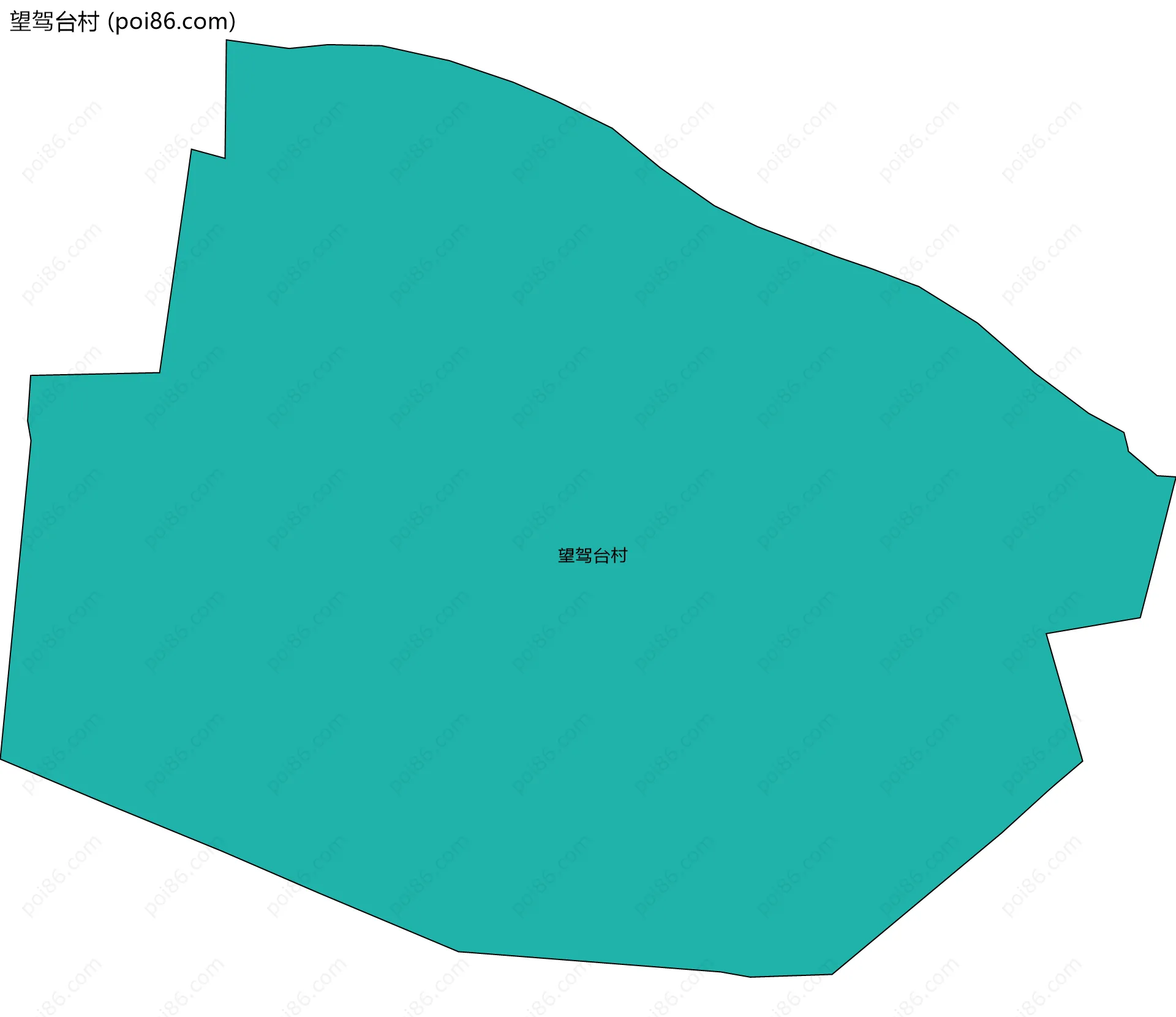 望驾台村边界地图