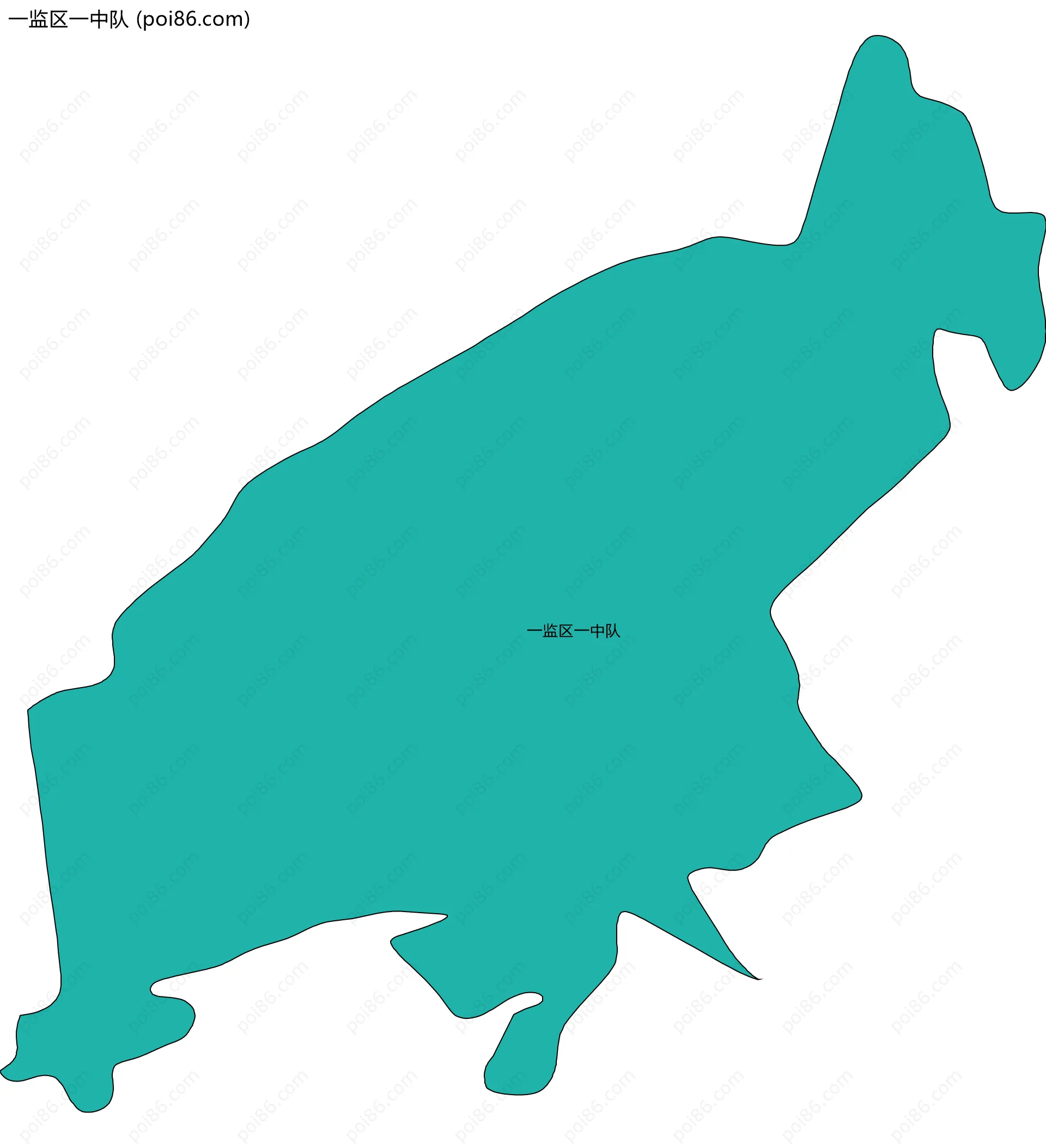 一监区一中队边界地图