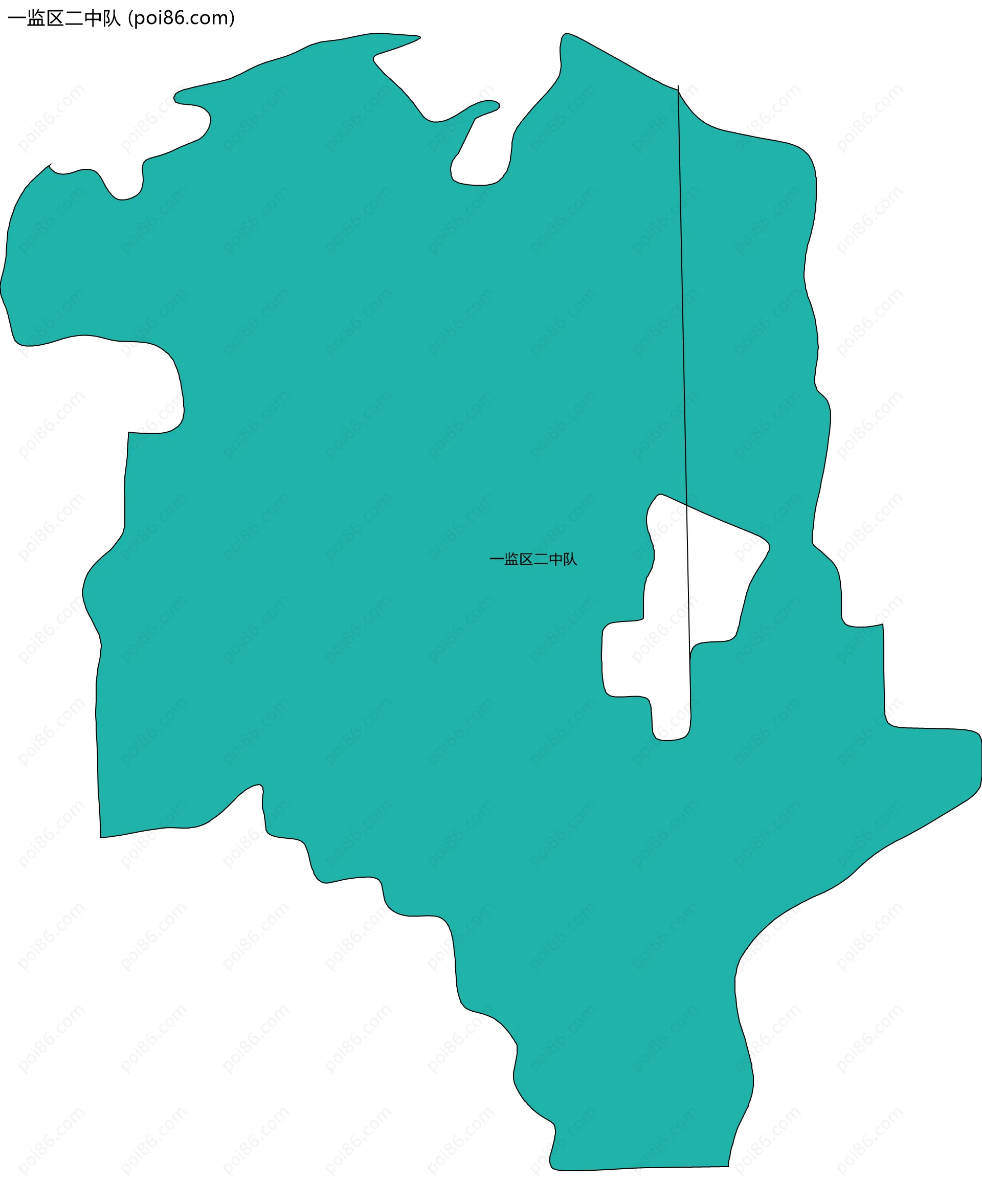 一监区二中队边界地图