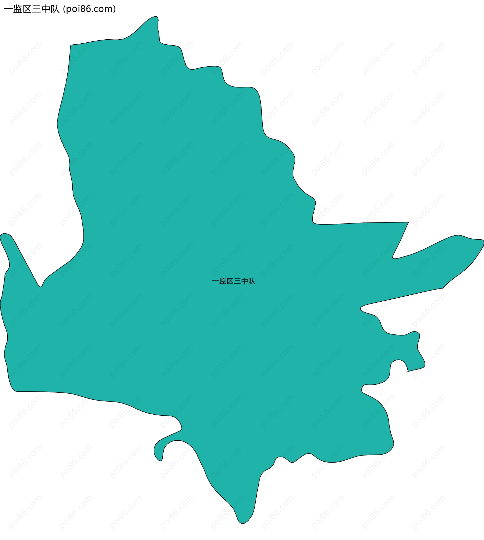一监区三中队边界地图