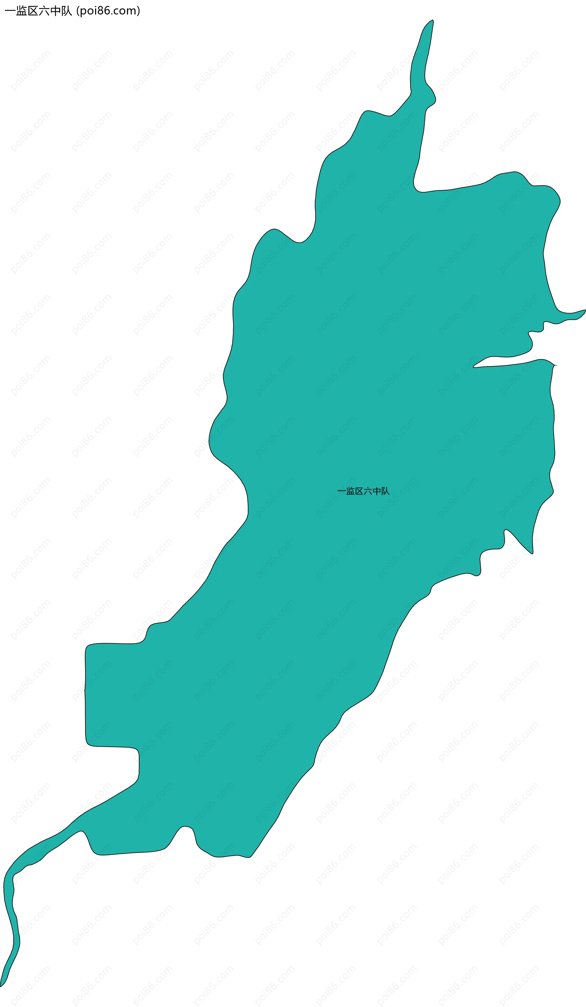 一监区六中队边界地图