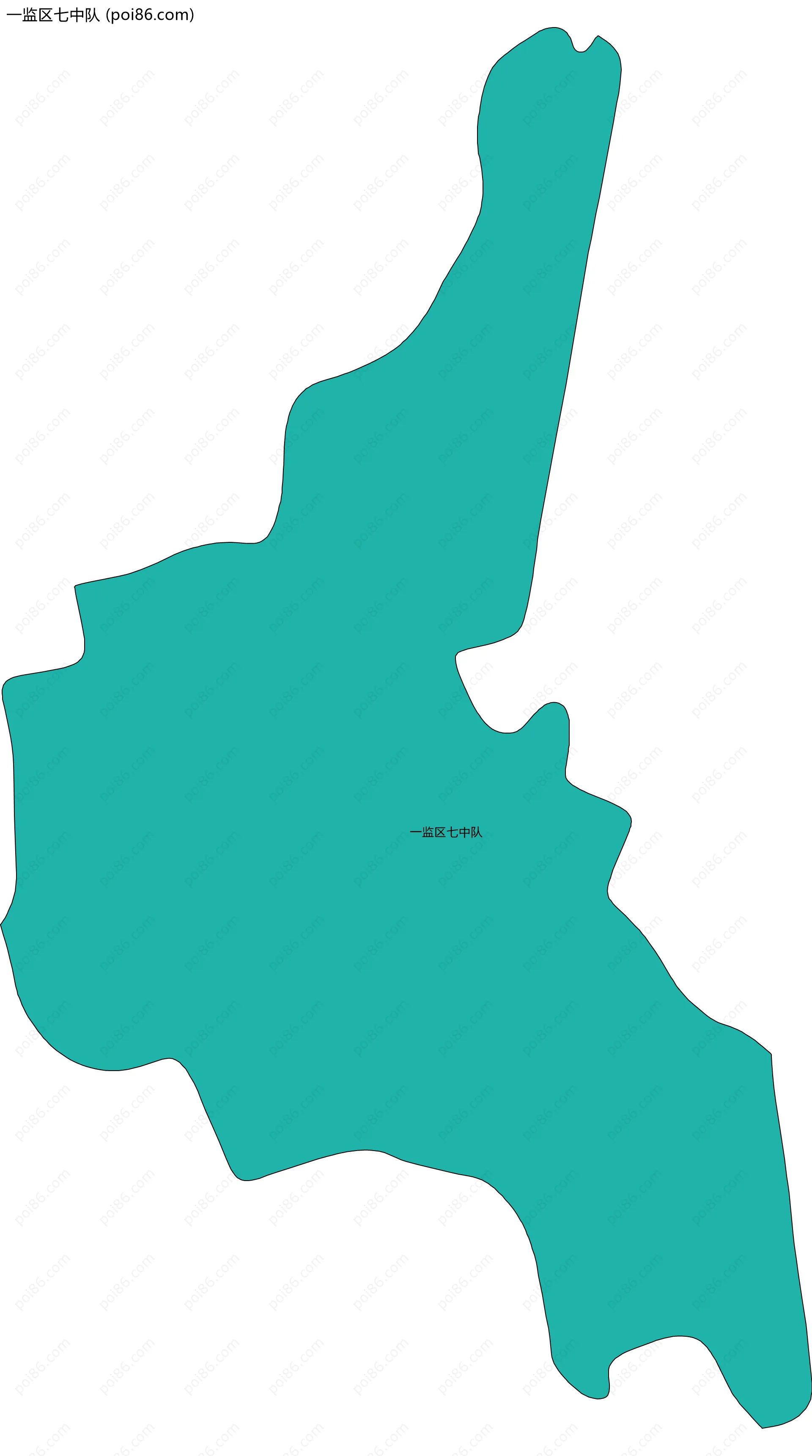 一监区七中队边界地图