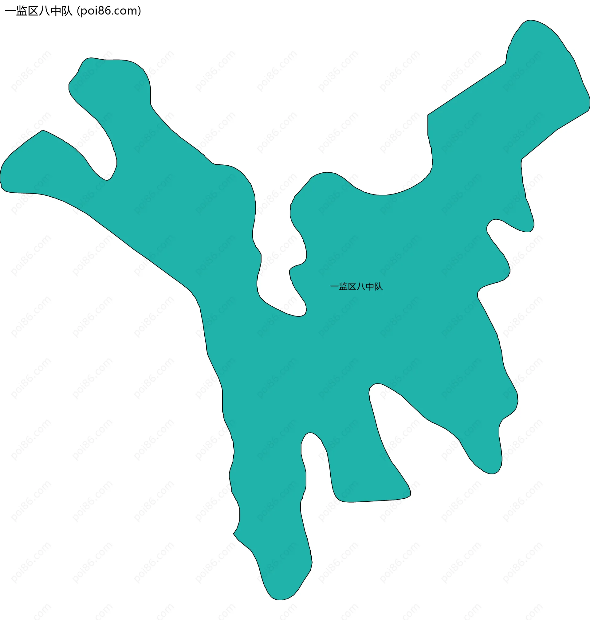 一监区八中队边界地图