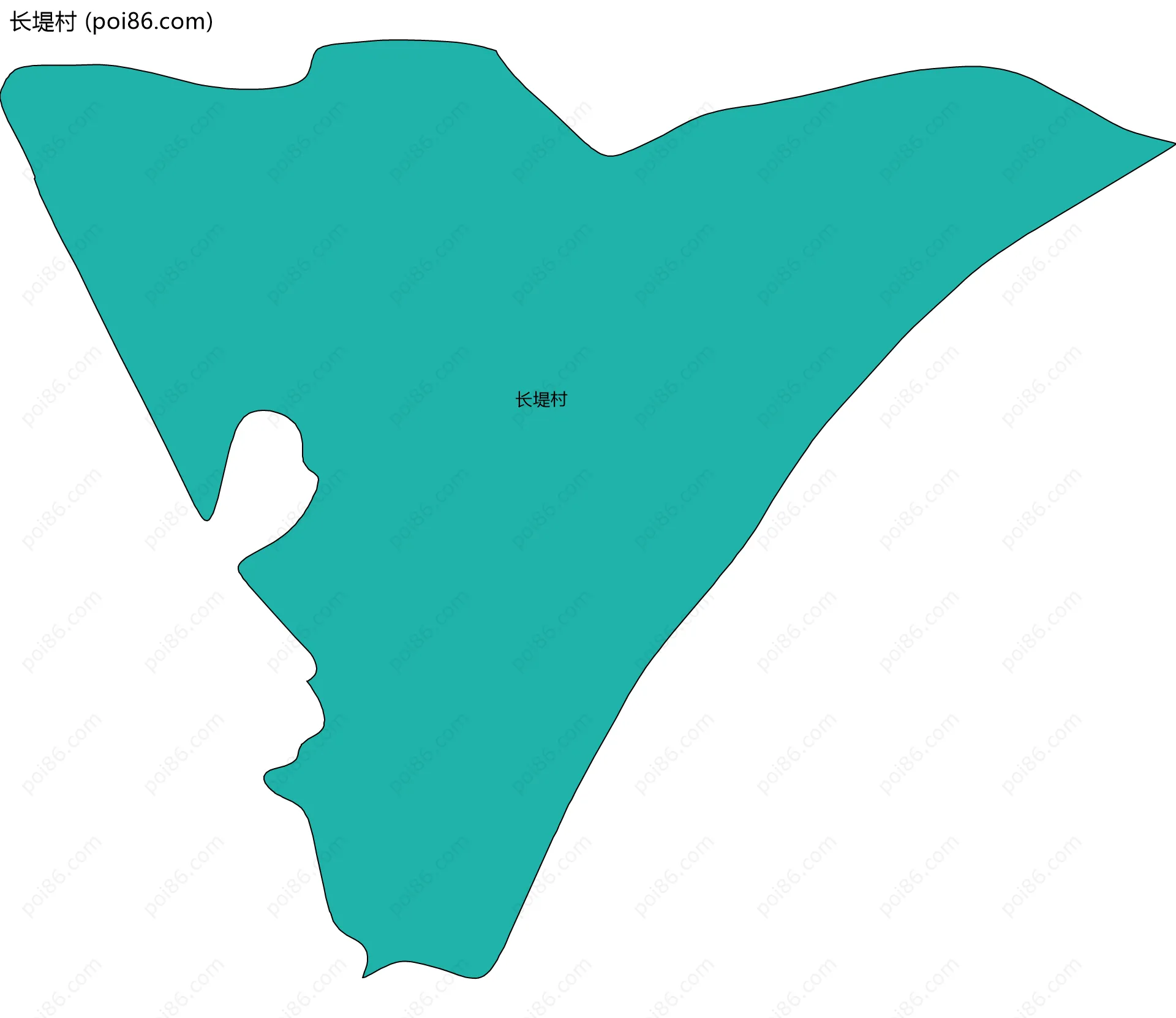 长堤村边界地图
