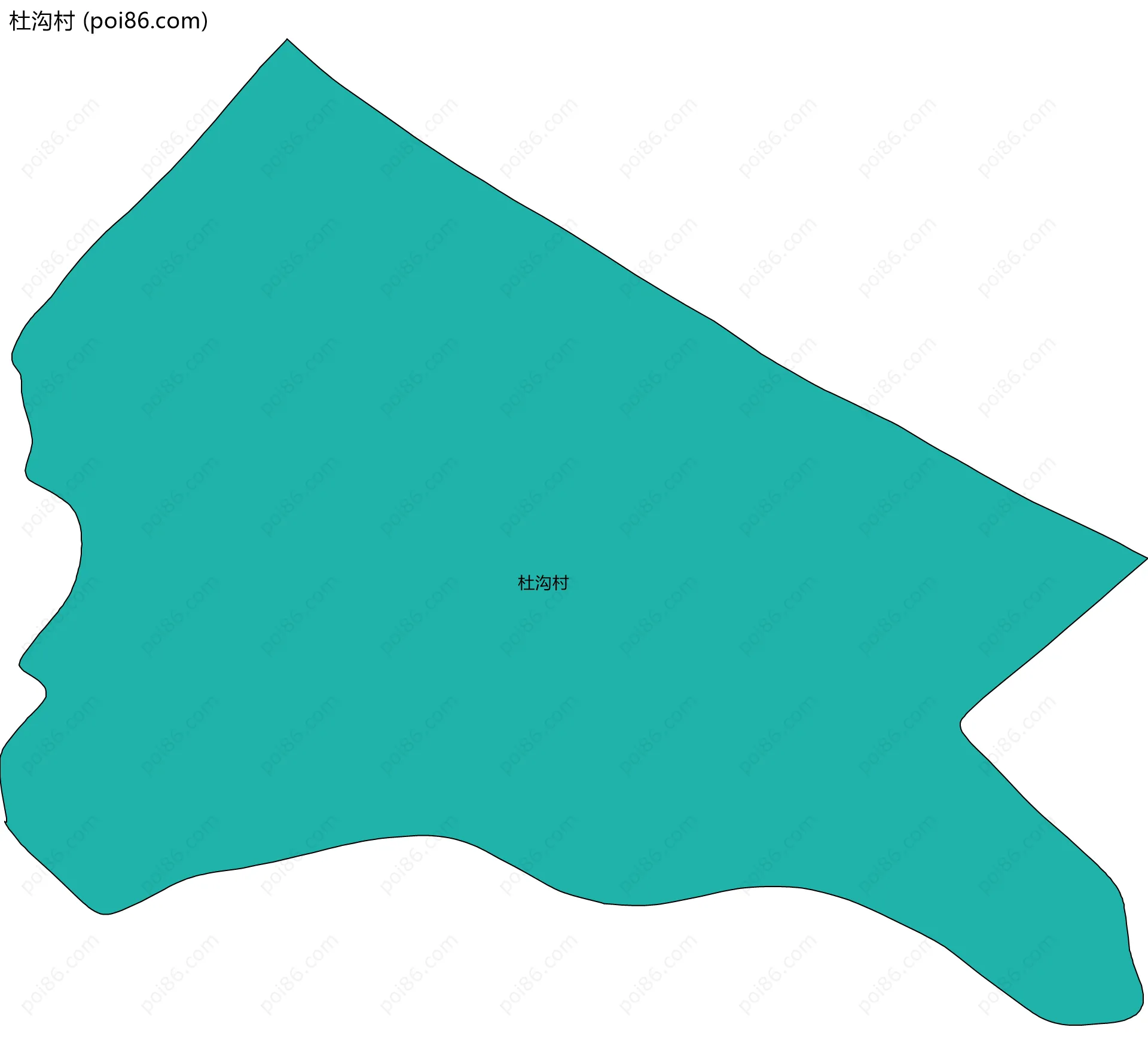 杜沟村边界地图