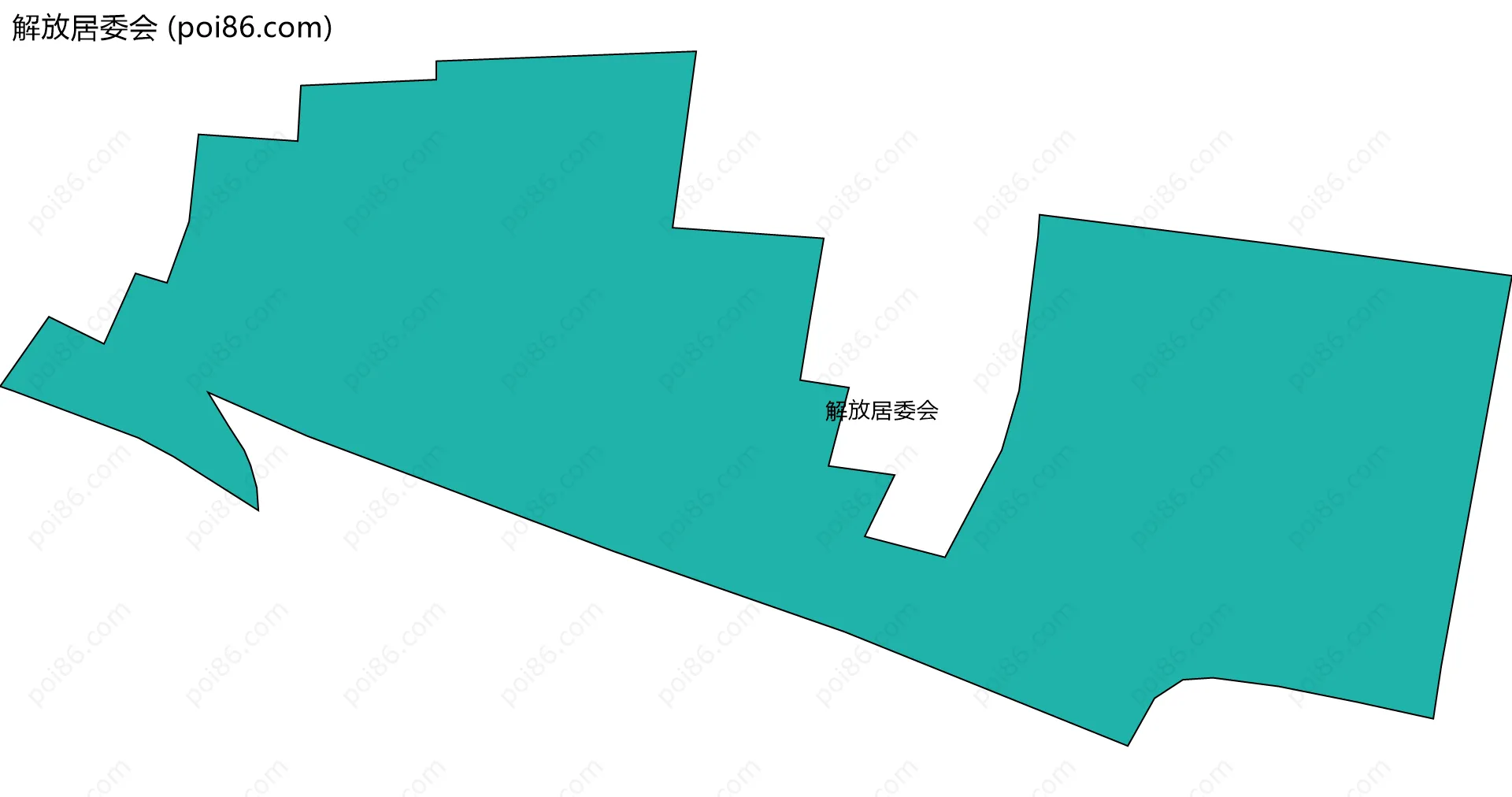 解放居委会边界地图
