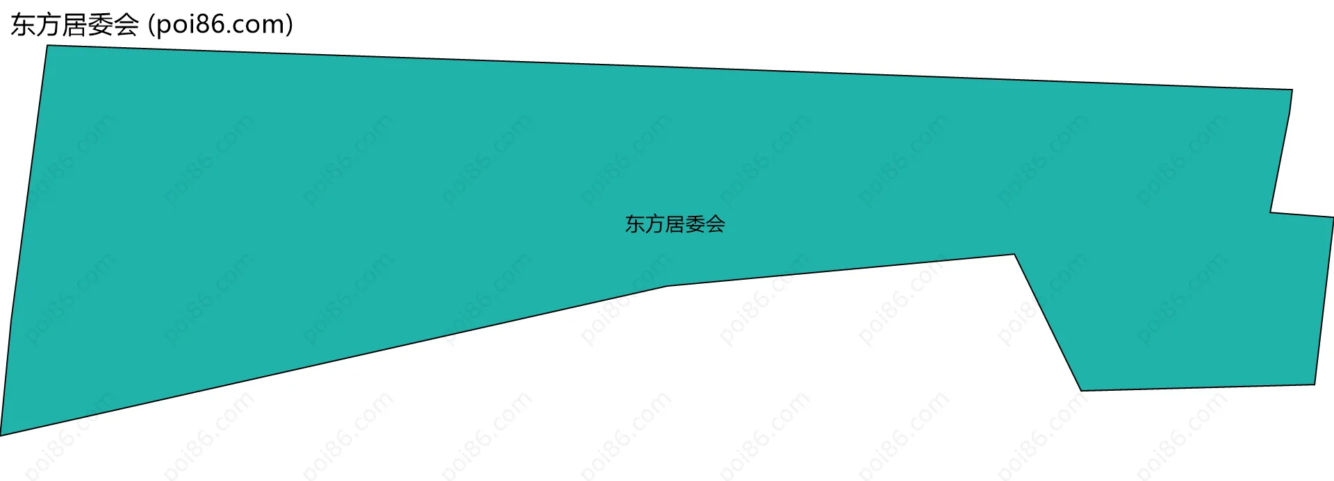 东方居委会边界地图