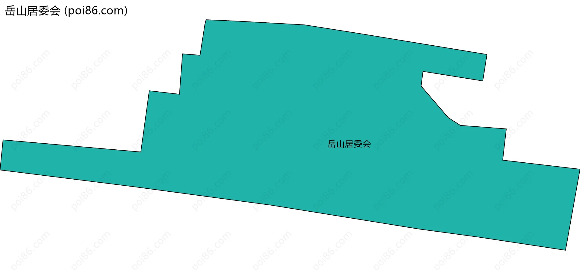 岳山居委会边界地图