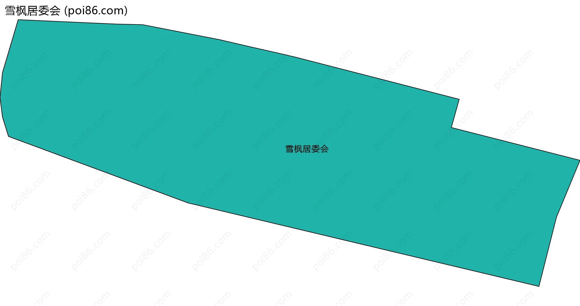 雪枫居委会边界地图
