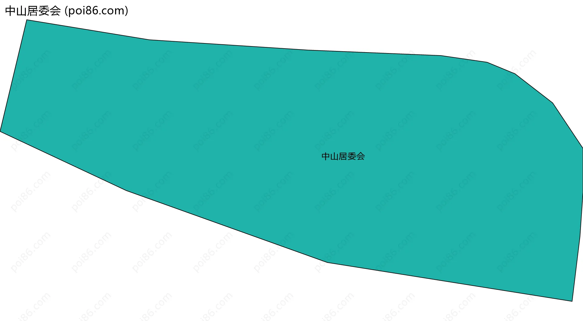 中山居委会边界地图