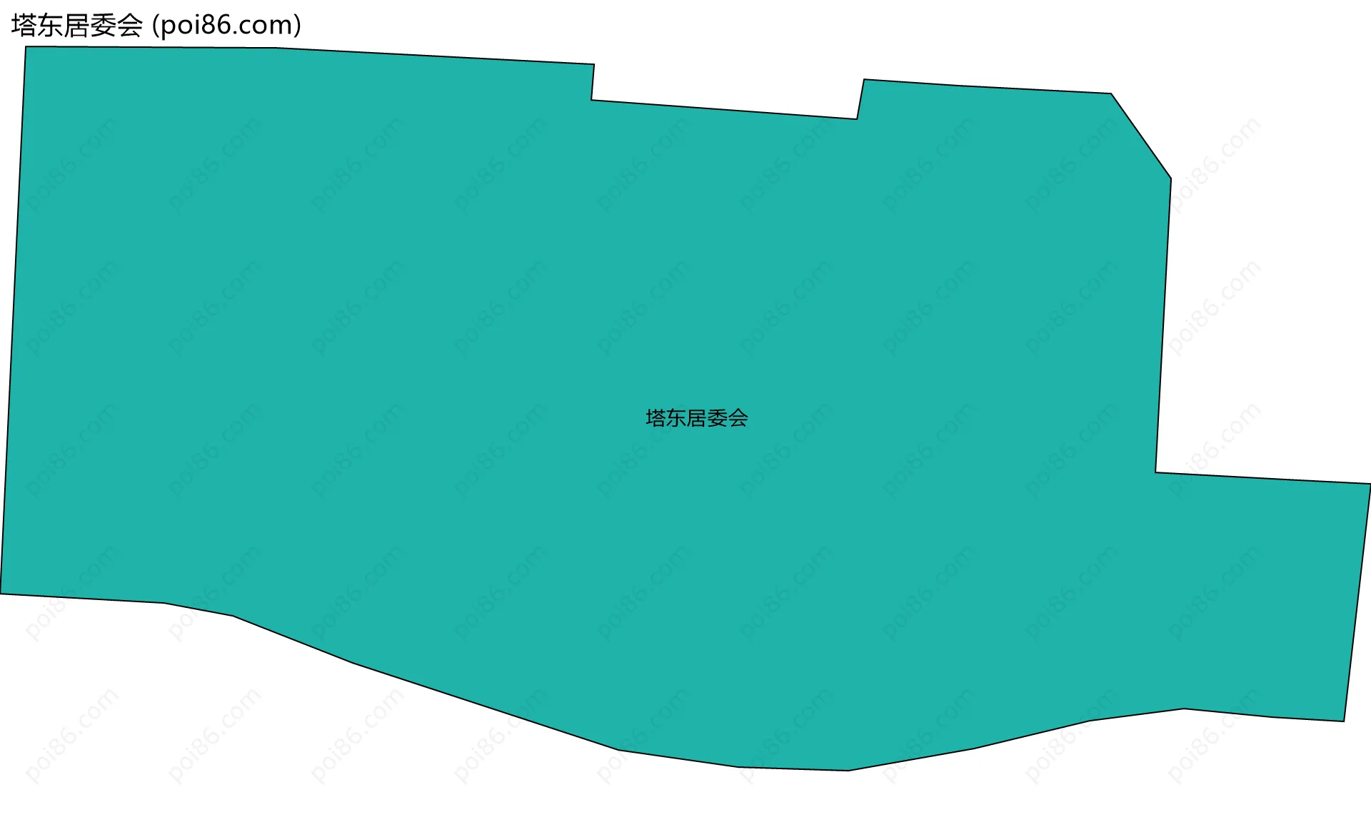 塔东居委会边界地图
