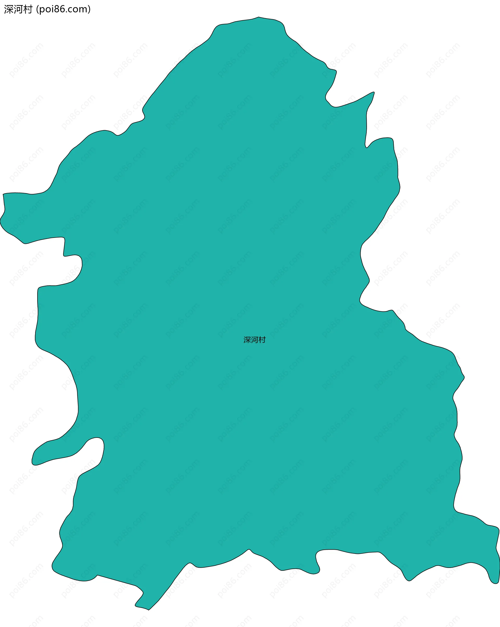 深河村边界地图
