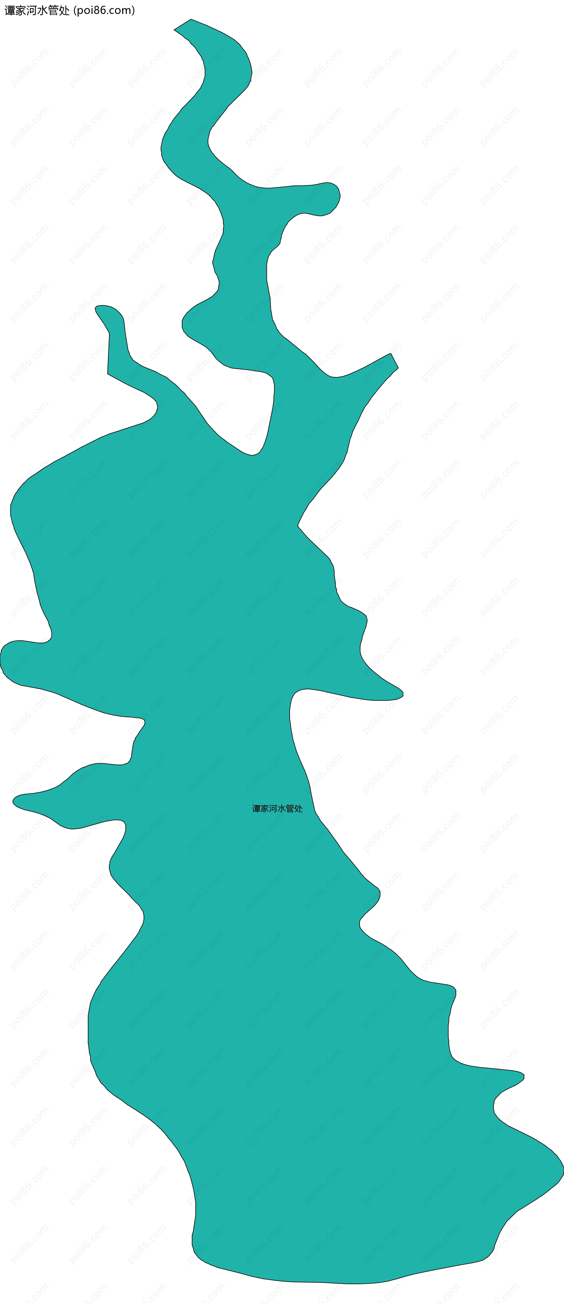 谭家河水管处边界地图