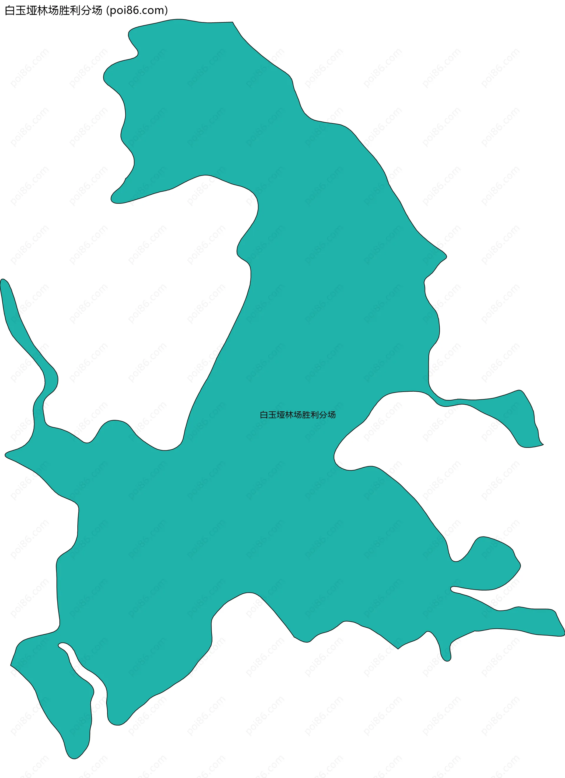 白玉垭林场胜利分场边界地图
