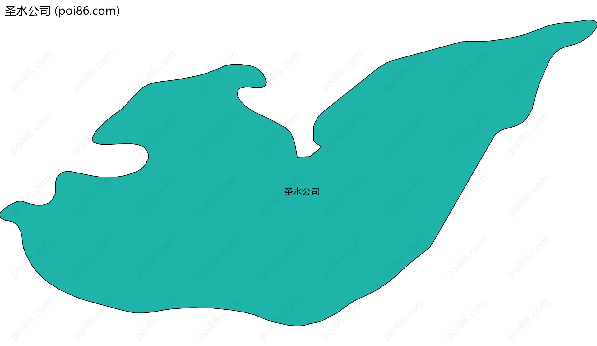 圣水公司边界地图