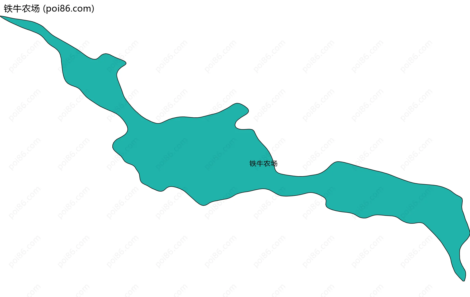 铁牛农场边界地图