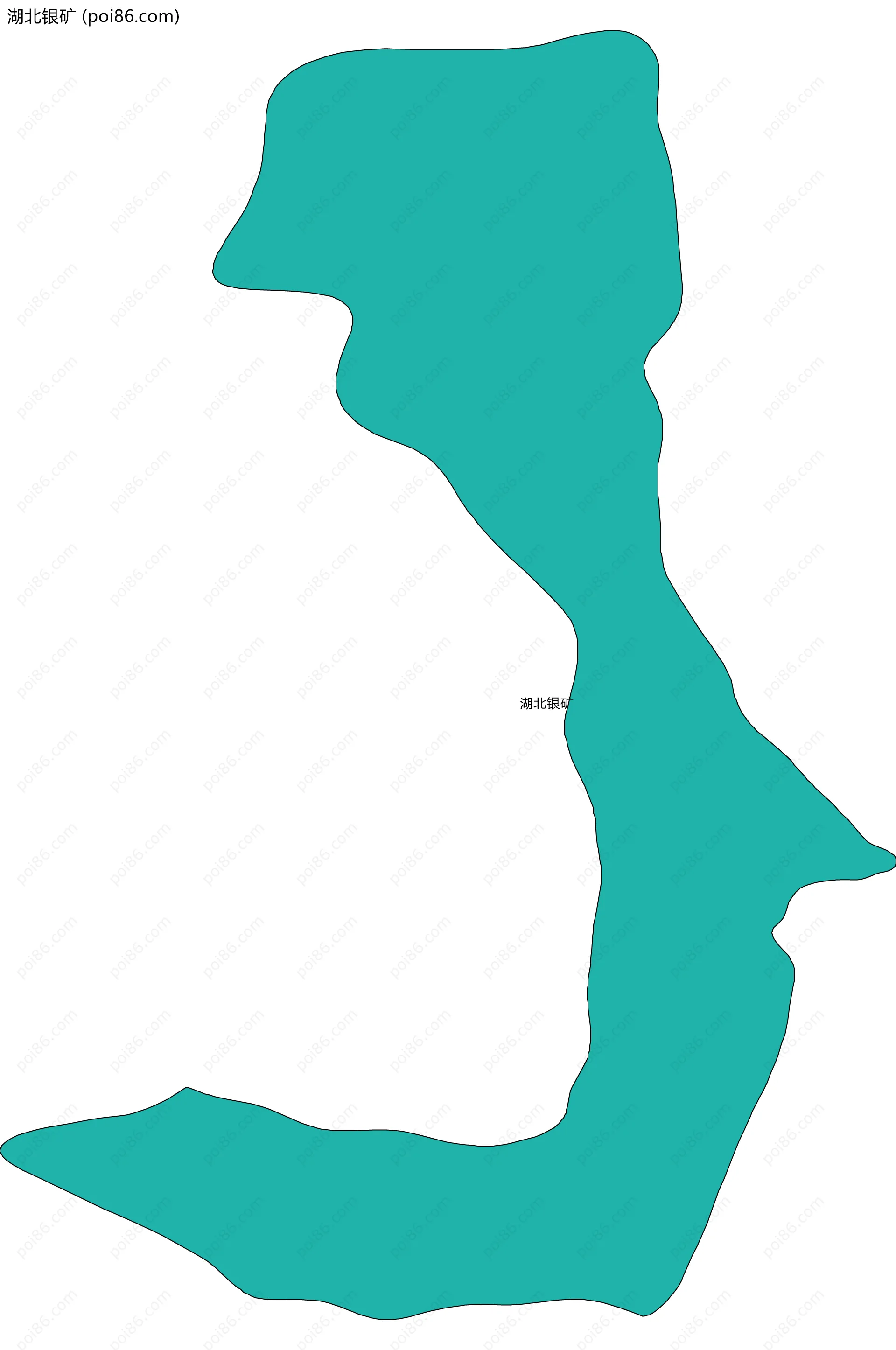 湖北银矿边界地图