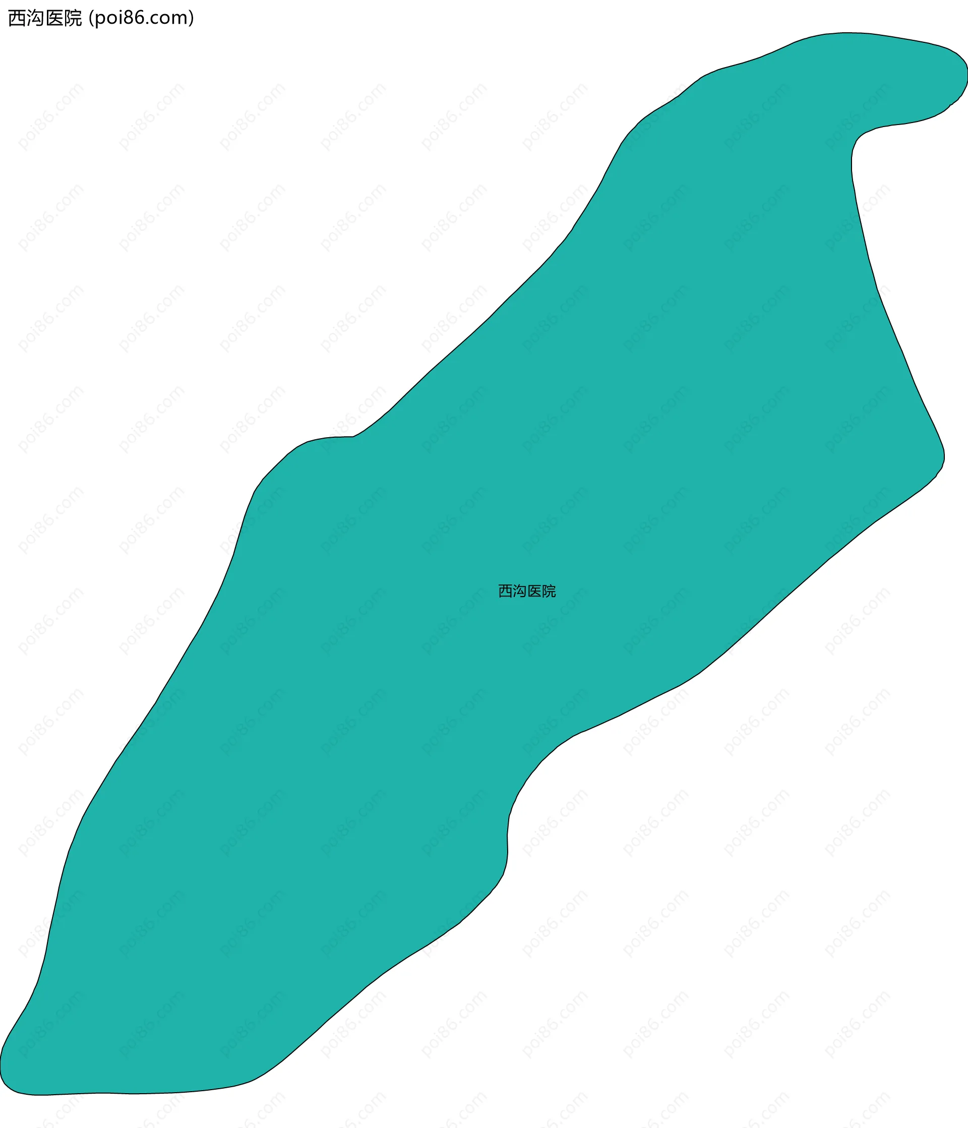 西沟医院边界地图