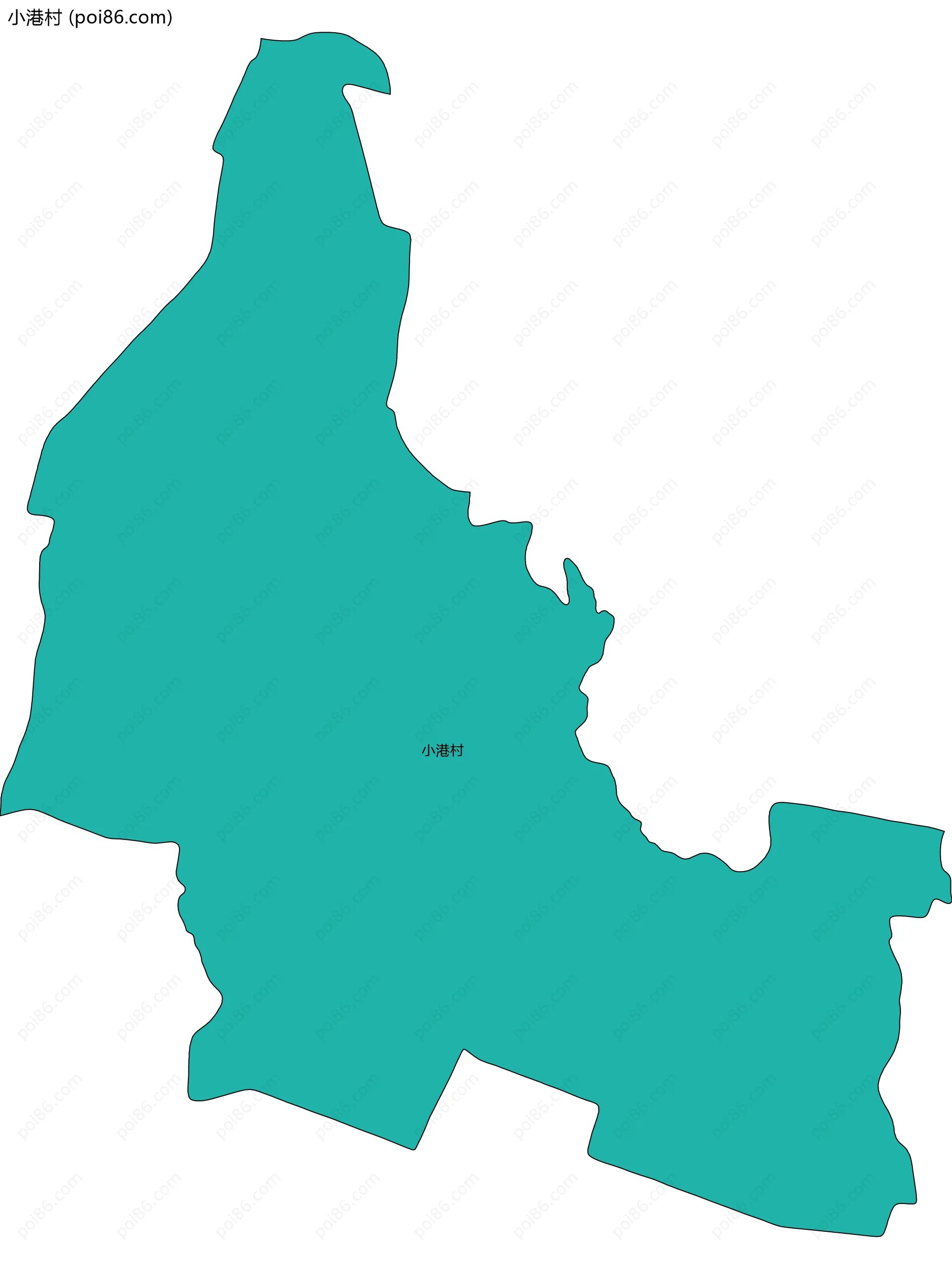 小港村边界地图
