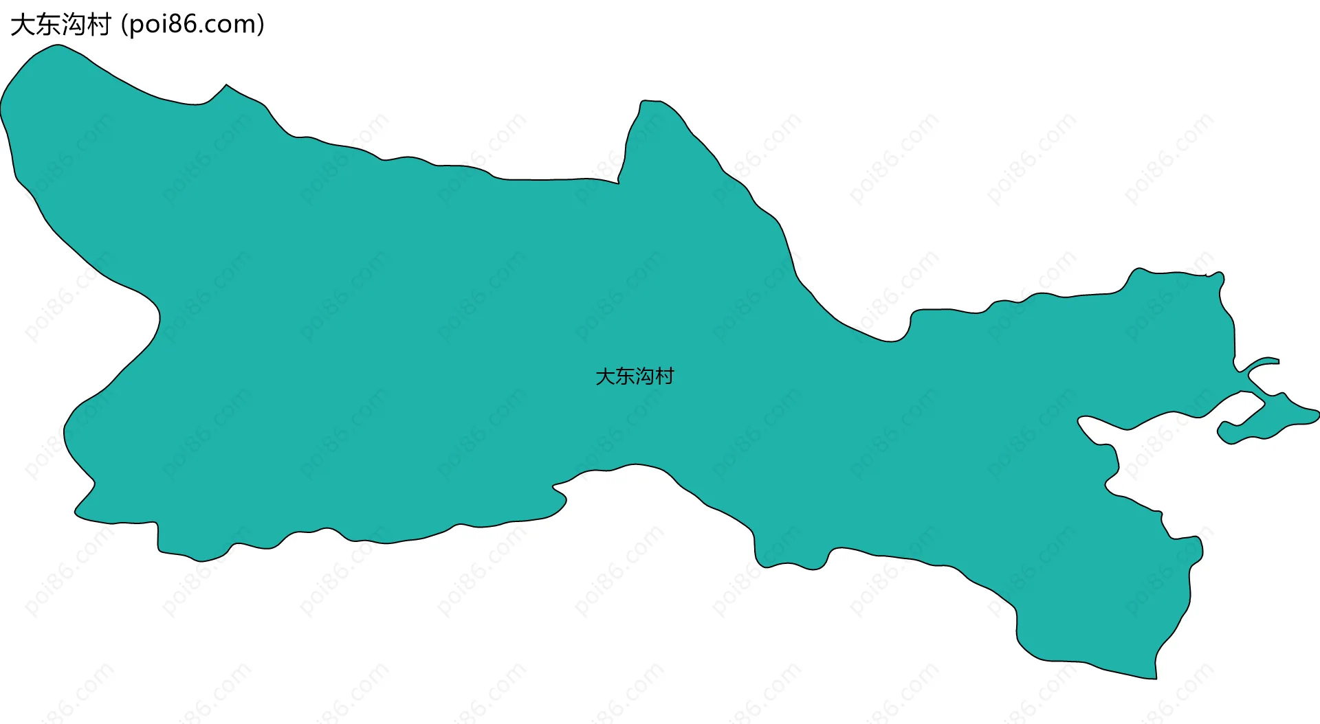 大东沟村边界地图