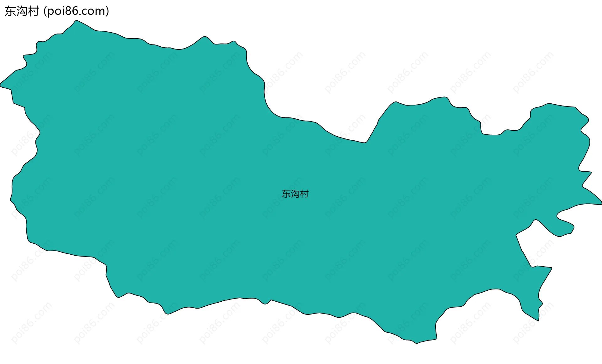 东沟村边界地图