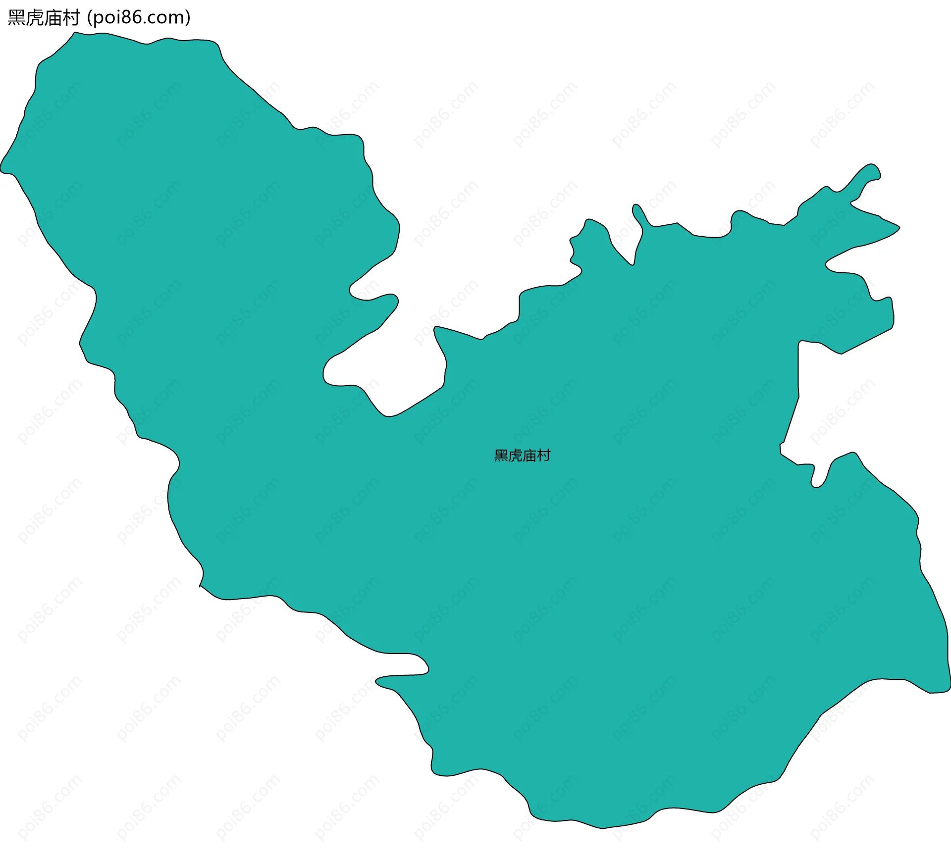 黑虎庙村边界地图